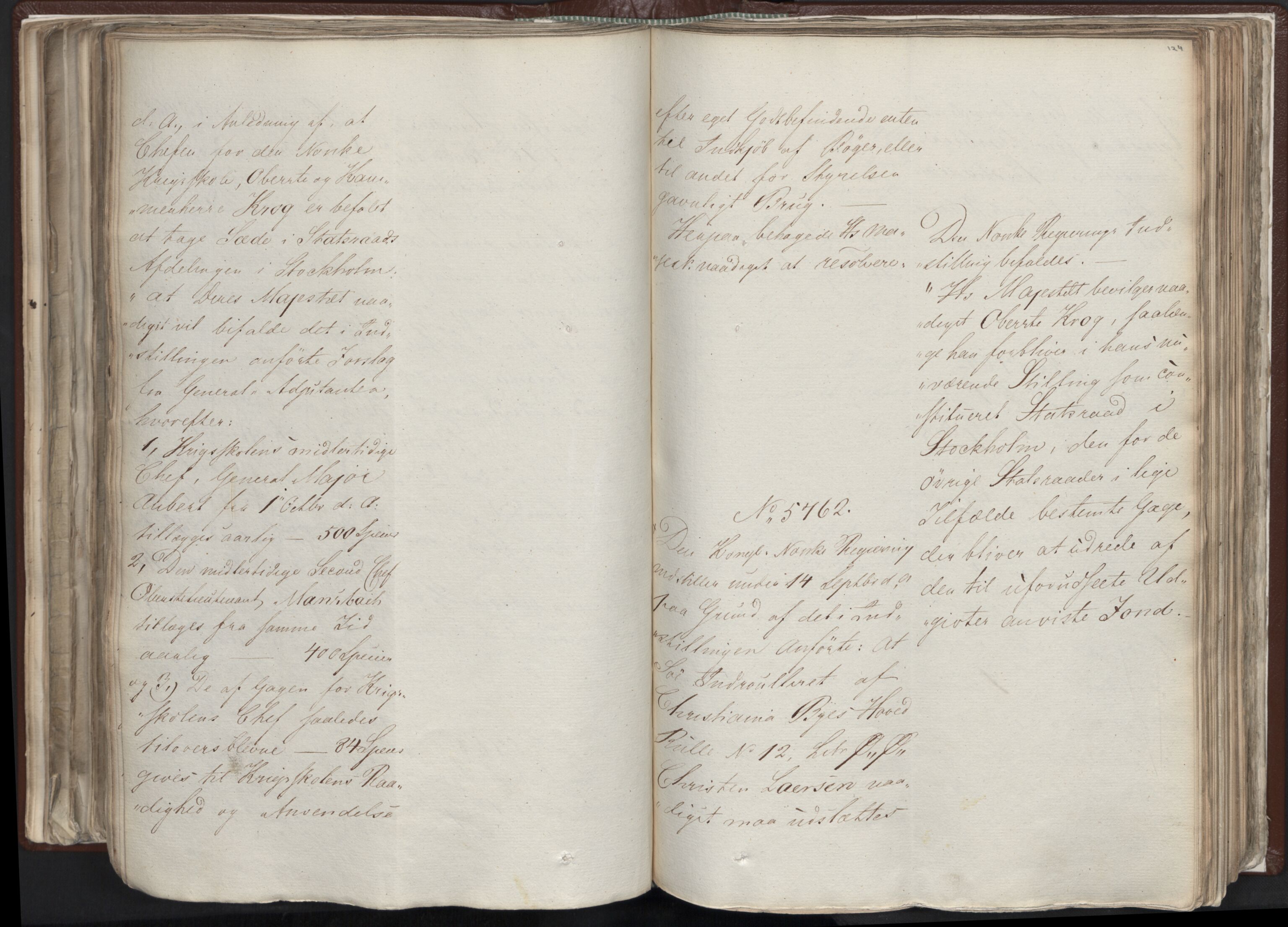 Statsrådssekretariatet, AV/RA-S-1001/A/Ab/L0012: Kgl. res. nr. 5679-6008 II, 1821, s. 123b-124a