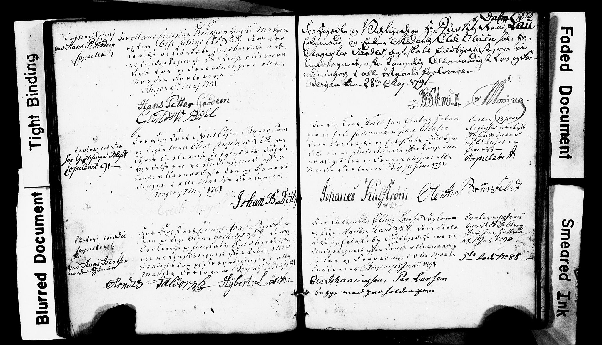 Domkirken sokneprestembete, SAB/A-74801: Forlovererklæringer nr. II.5.1, 1767-1792, s. 175