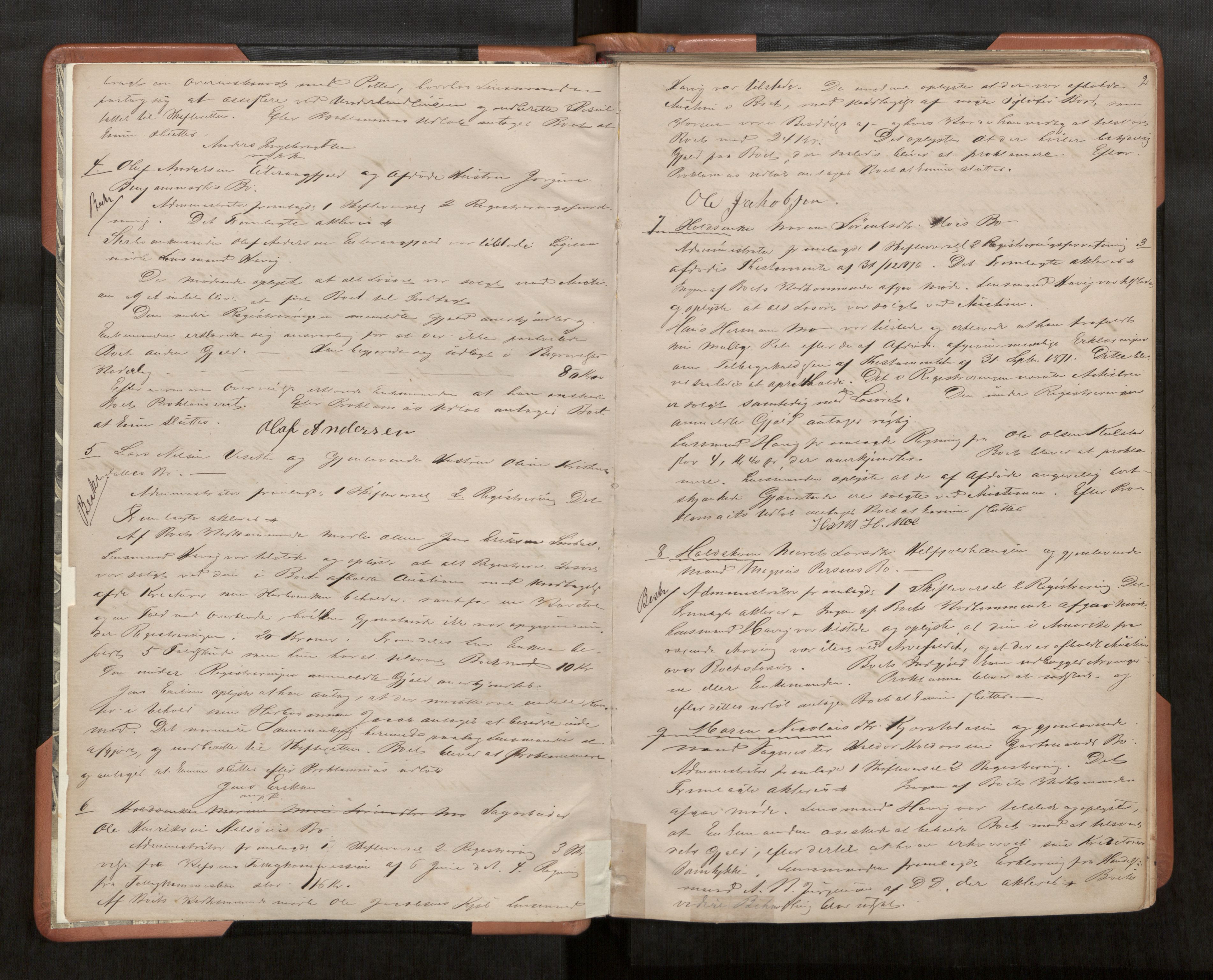 Søndre Helgeland sorenskriveri, AV/SAT-A-4575/1/3/3B/L0002: Skiftebehandlingsprotokoll, 1877-1885, s. 2