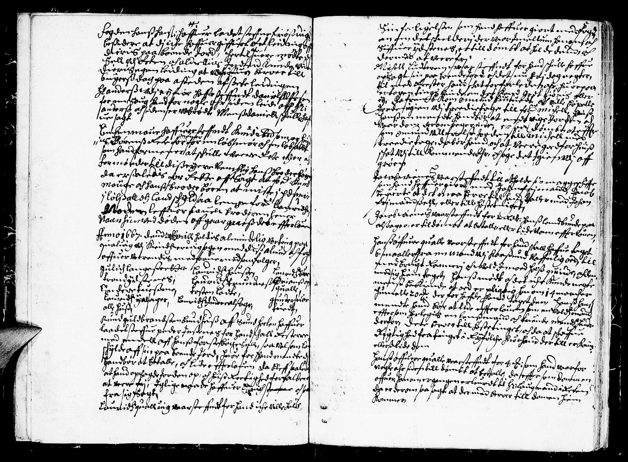 Hardanger og Voss sorenskriveri, AV/SAB-A-2501/1/1A/1Ac/L0004: Tingbok for Hardanger, Lysekloster og Halsnøy kloster, 1667, s. 4b-5a