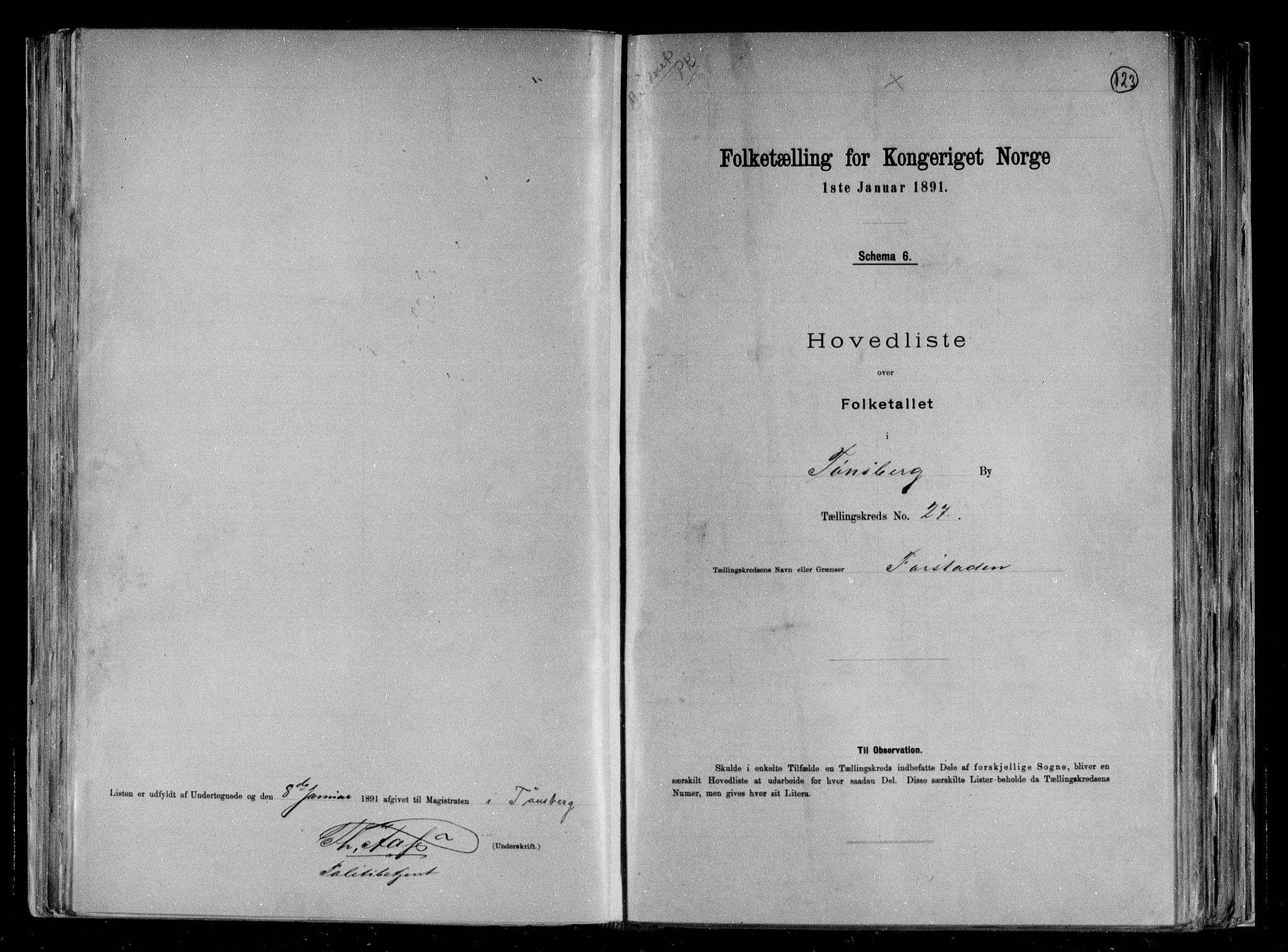 RA, Folketelling 1891 for 0705 Tønsberg kjøpstad, 1891, s. 57