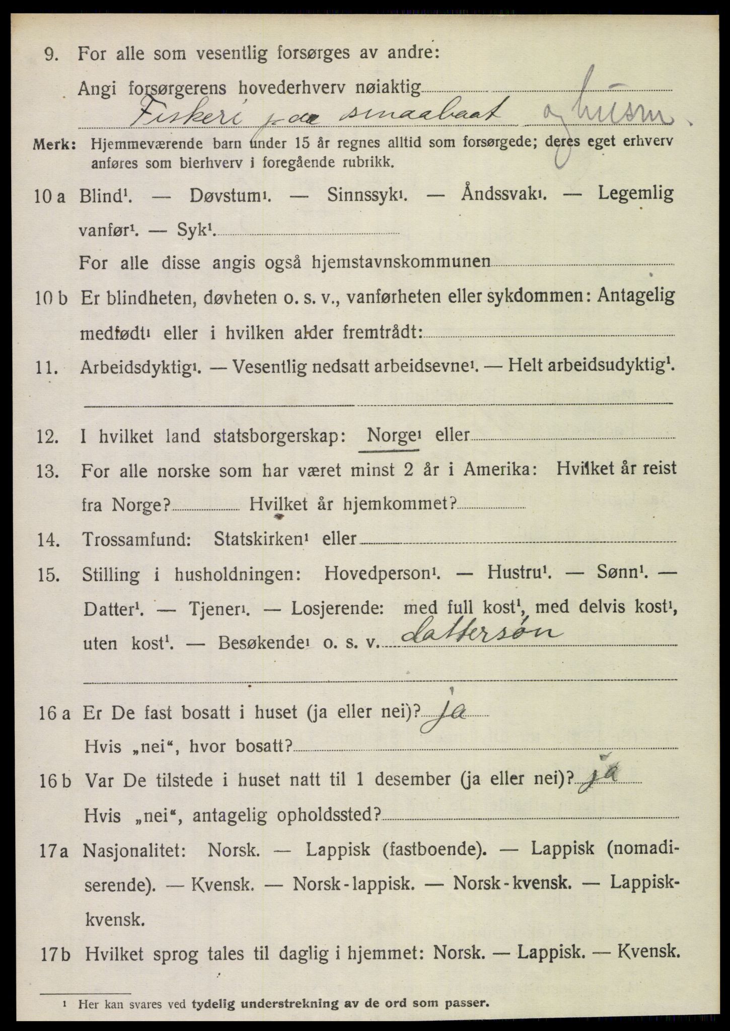 SAT, Folketelling 1920 for 1844 Kjerringøy herred, 1920, s. 1108