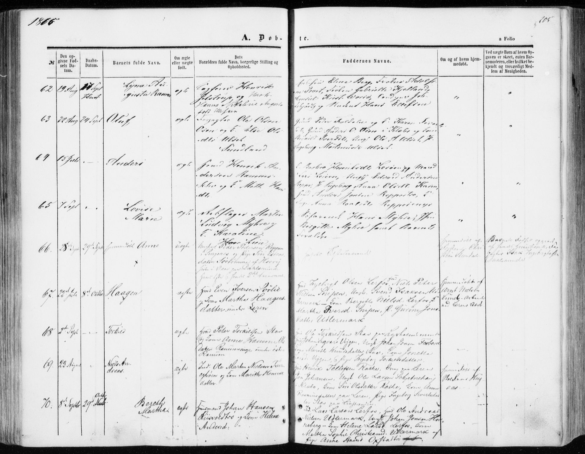 Ministerialprotokoller, klokkerbøker og fødselsregistre - Sør-Trøndelag, AV/SAT-A-1456/606/L0292: Ministerialbok nr. 606A07, 1856-1865, s. 205
