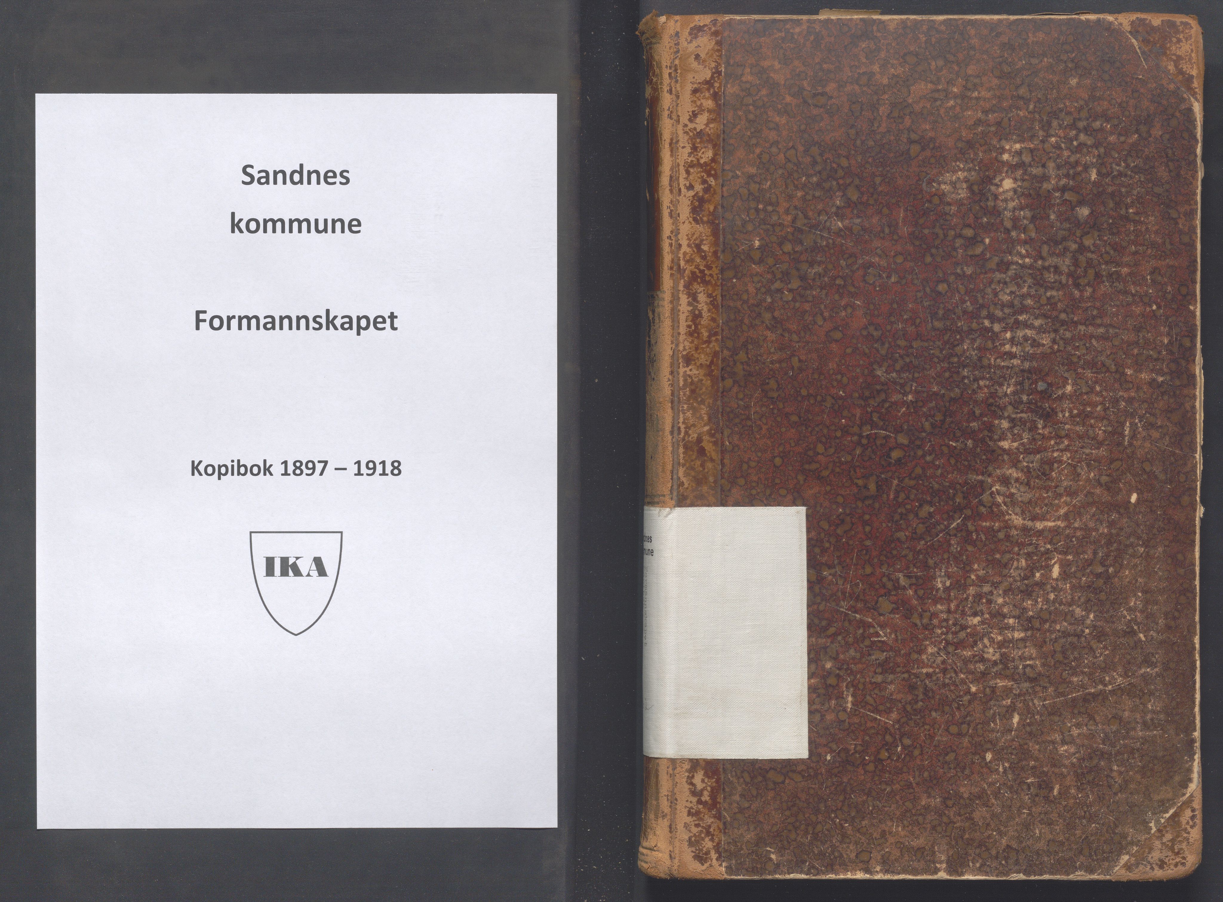 Sandnes kommune - Formannskapet og Bystyret, IKAR/K-100188/B/L0002: Kopibok, 1897-1918