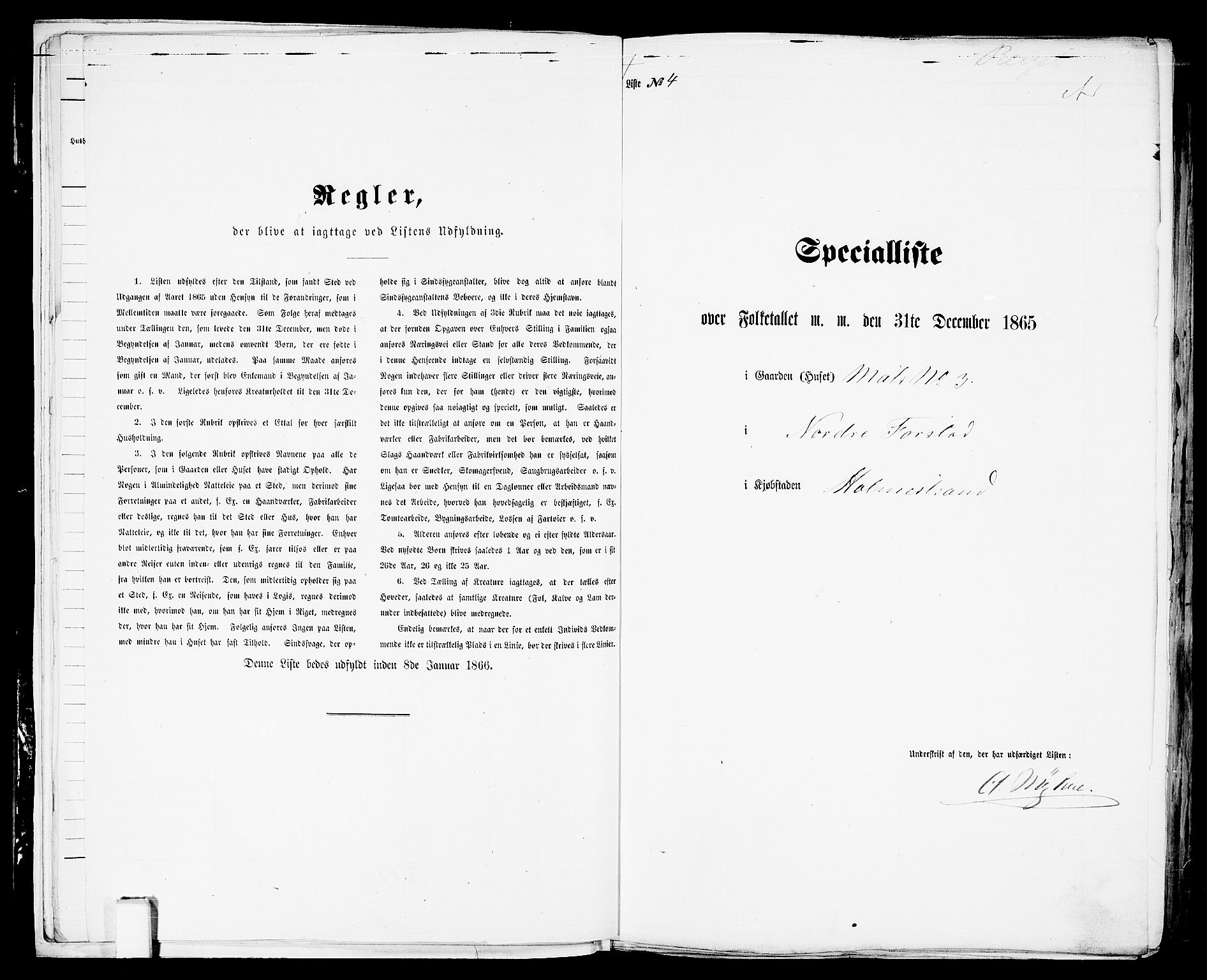 RA, Folketelling 1865 for 0702B Botne prestegjeld, Holmestrand kjøpstad, 1865, s. 14