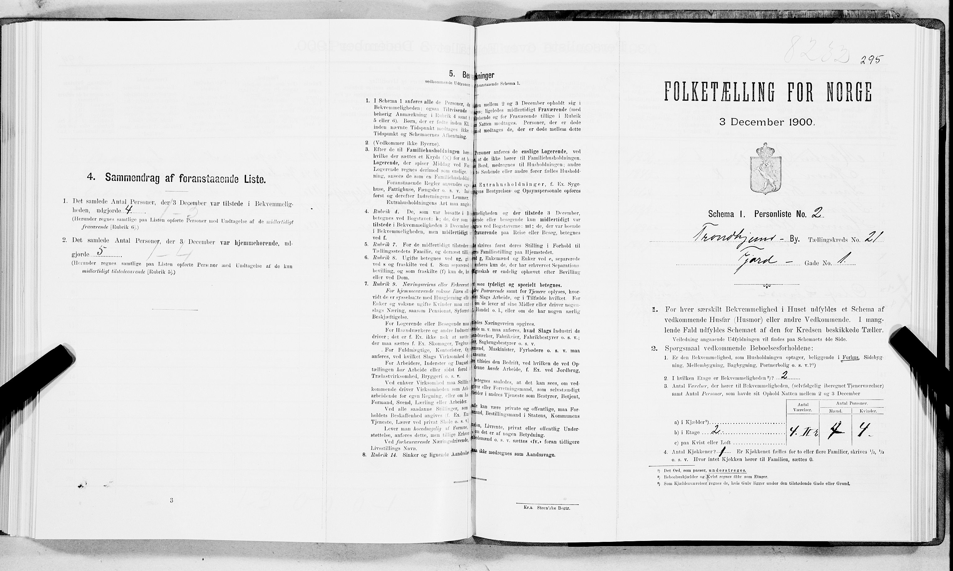 SAT, Folketelling 1900 for 1601 Trondheim kjøpstad, 1900, s. 3359