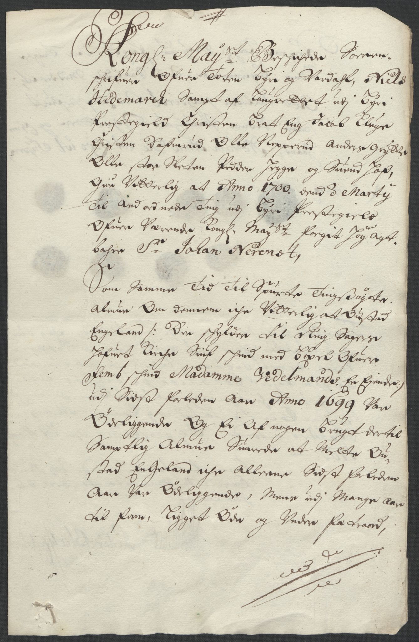 Rentekammeret inntil 1814, Reviderte regnskaper, Fogderegnskap, AV/RA-EA-4092/R18/L1297: Fogderegnskap Hadeland, Toten og Valdres, 1699, s. 447