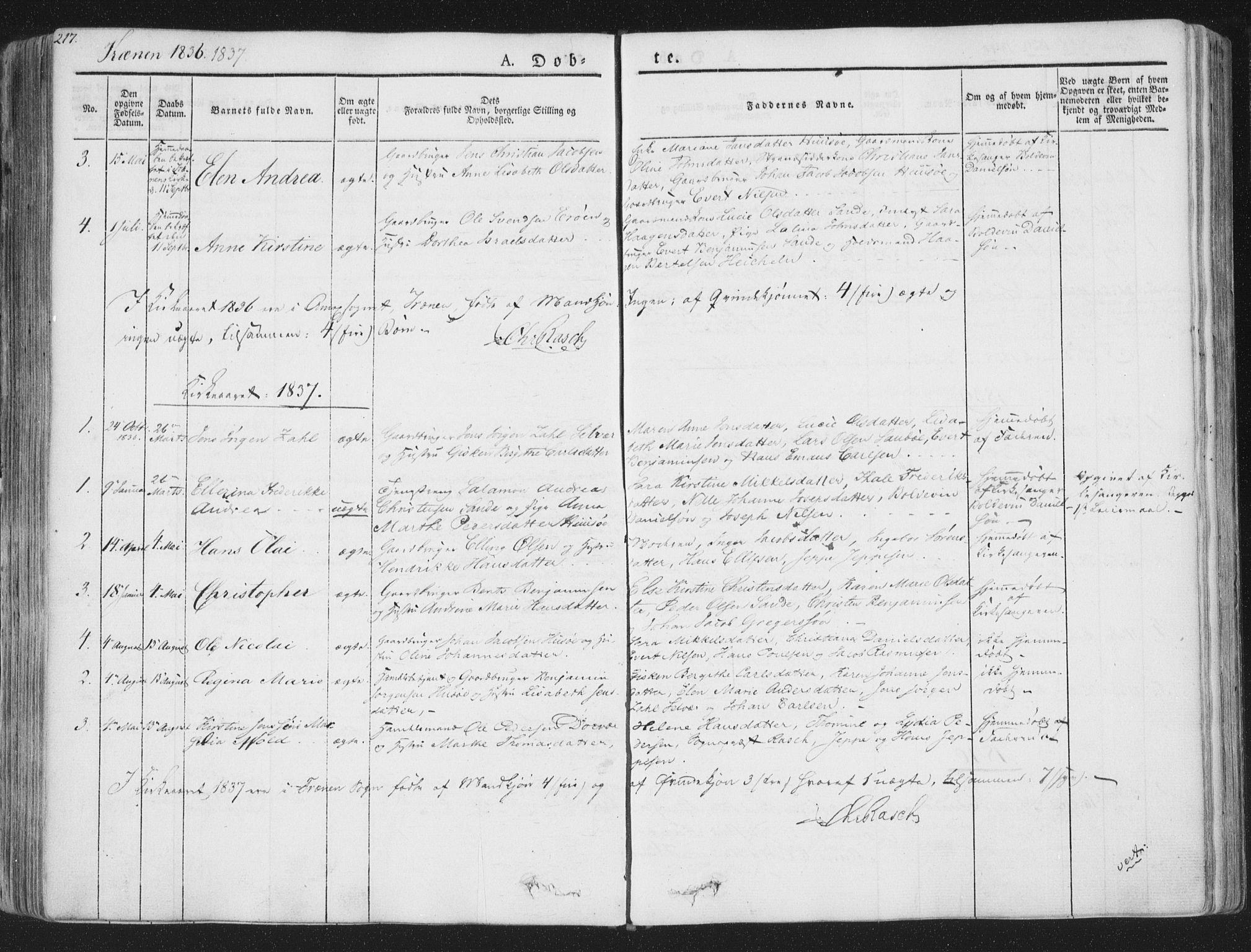 Ministerialprotokoller, klokkerbøker og fødselsregistre - Nordland, AV/SAT-A-1459/839/L0565: Ministerialbok nr. 839A02, 1825-1862, s. 217