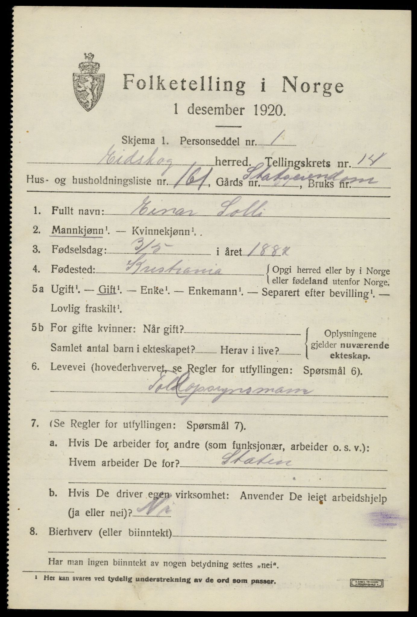 SAH, Folketelling 1920 for 0420 Eidskog herred, 1920, s. 15013