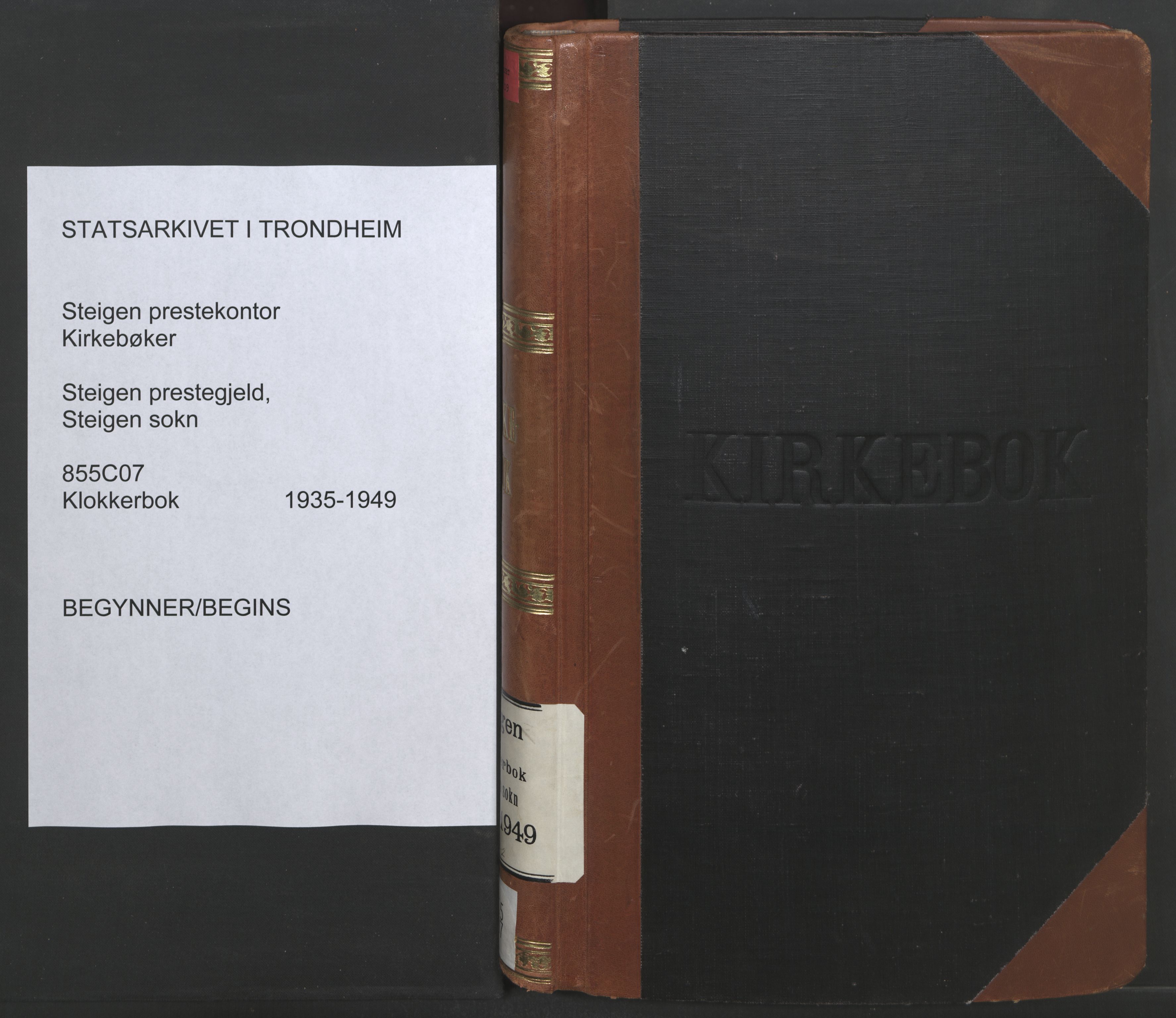 Ministerialprotokoller, klokkerbøker og fødselsregistre - Nordland, SAT/A-1459/855/L0818: Klokkerbok nr. 855C07, 1935-1949