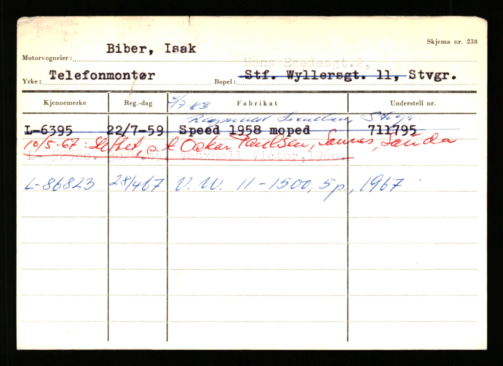 Stavanger trafikkstasjon, SAST/A-101942/0/H/L0003: Bergeland - Bjørns, 1930-1971, s. 947