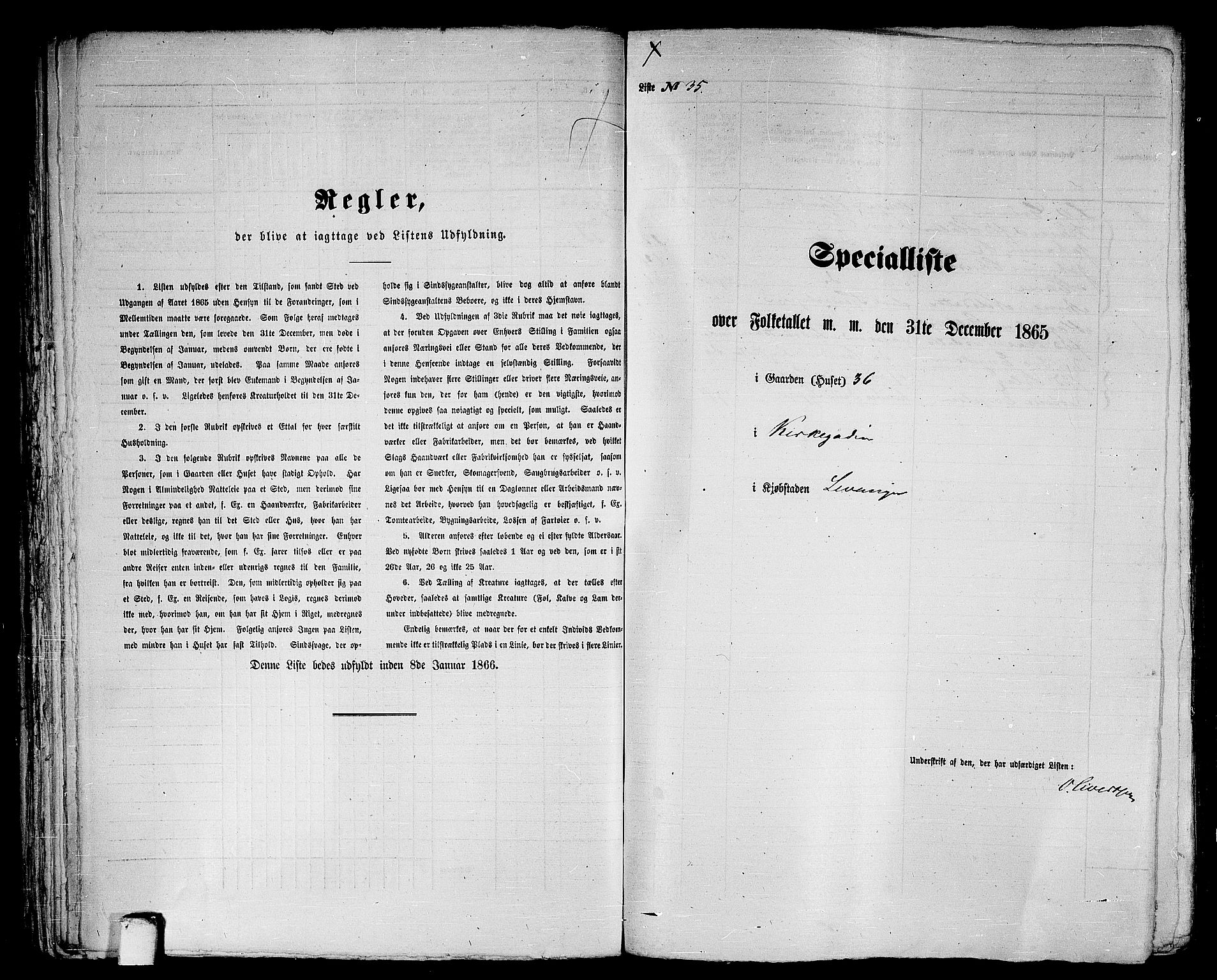 RA, Folketelling 1865 for 1701B Levanger prestegjeld, Levanger kjøpstad, 1865, s. 73