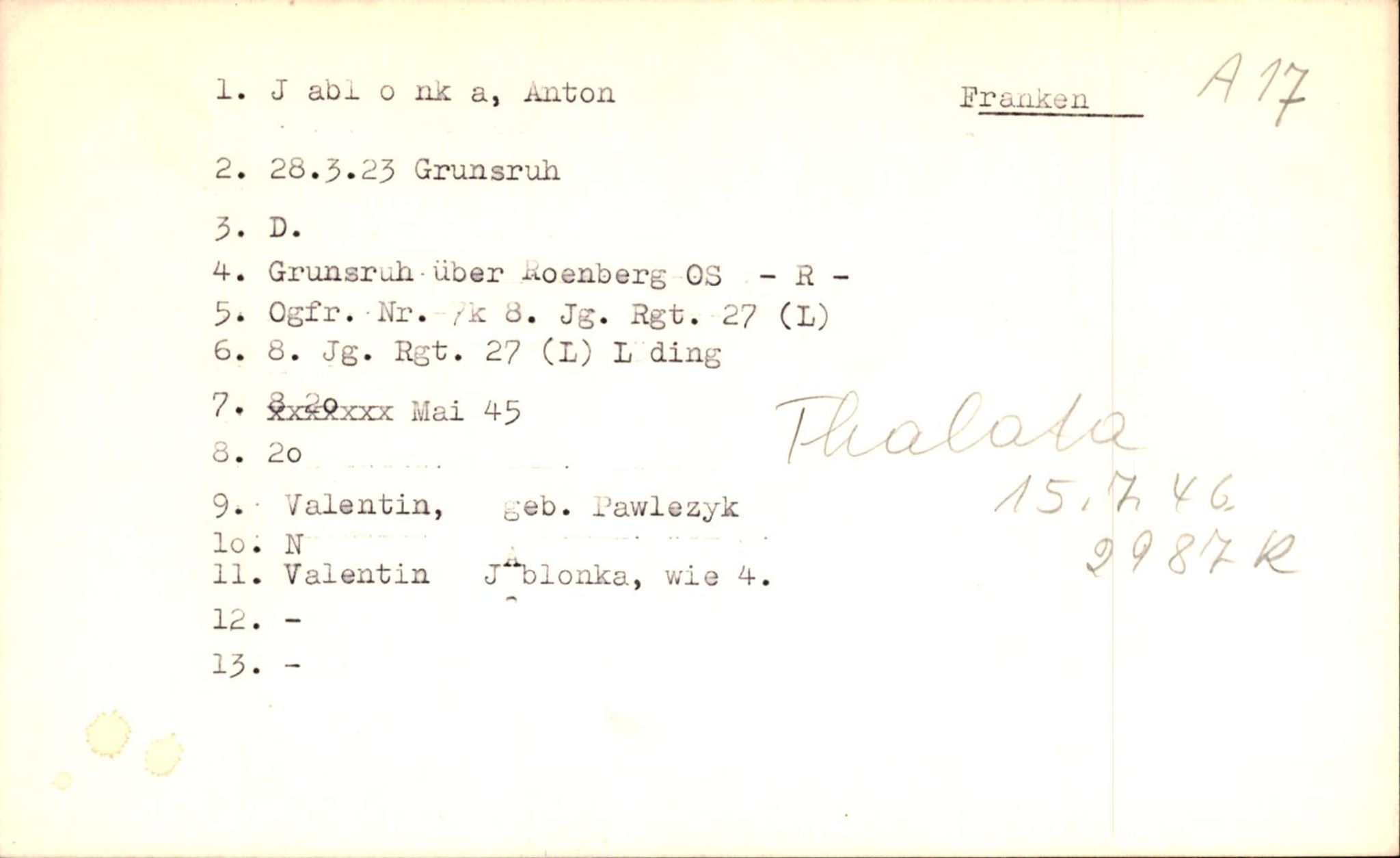 Hjemsendte tyskere , RA/RAFA-6487/D/Db/L0014: Hofmeister-Kaften, 1945-1947, s. 539
