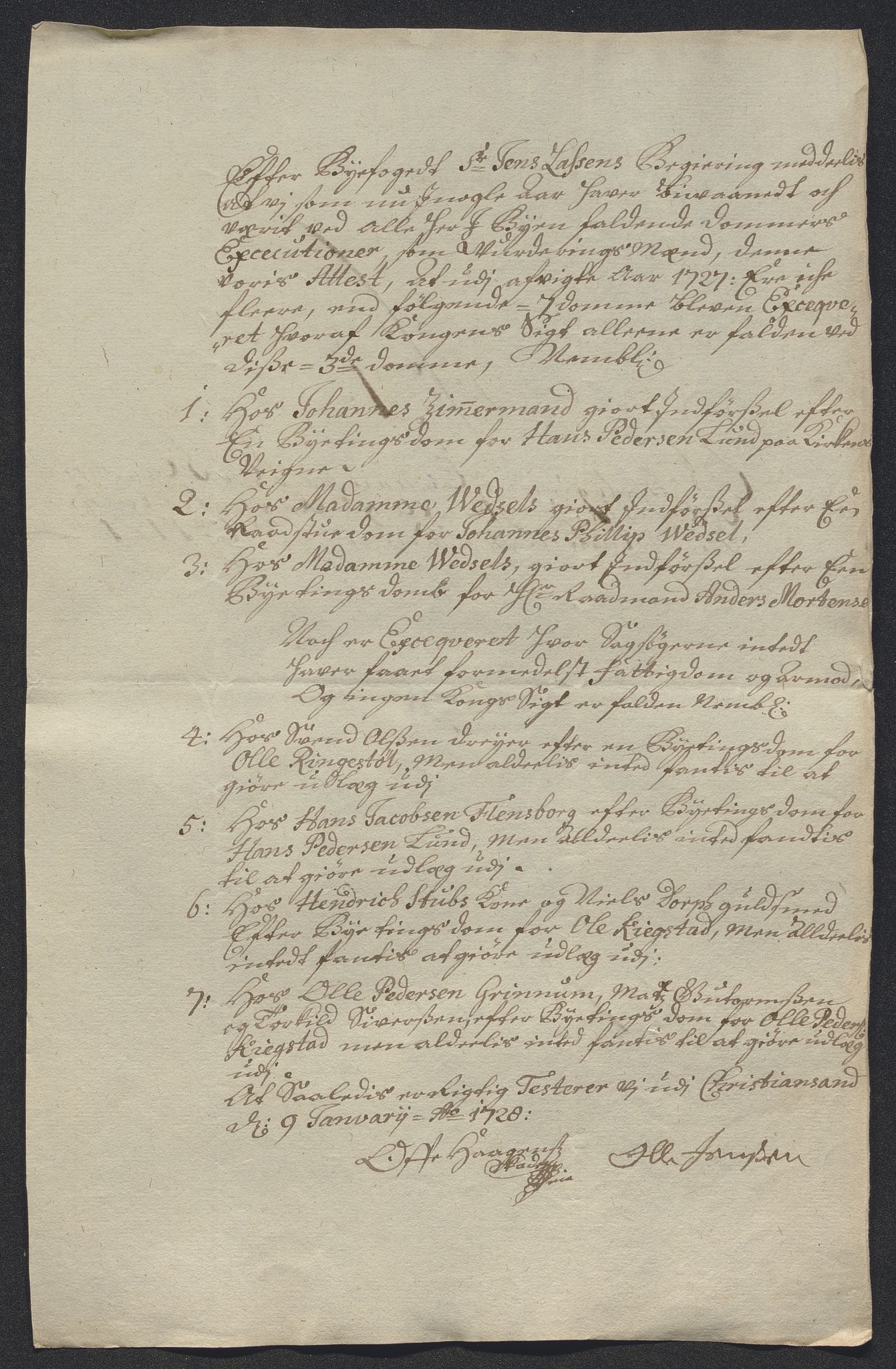 Rentekammeret inntil 1814, Reviderte regnskaper, Byregnskaper, AV/RA-EA-4066/R/Rm/L0286: [M19] Sikt og sakefall, 1719-1727, s. 618