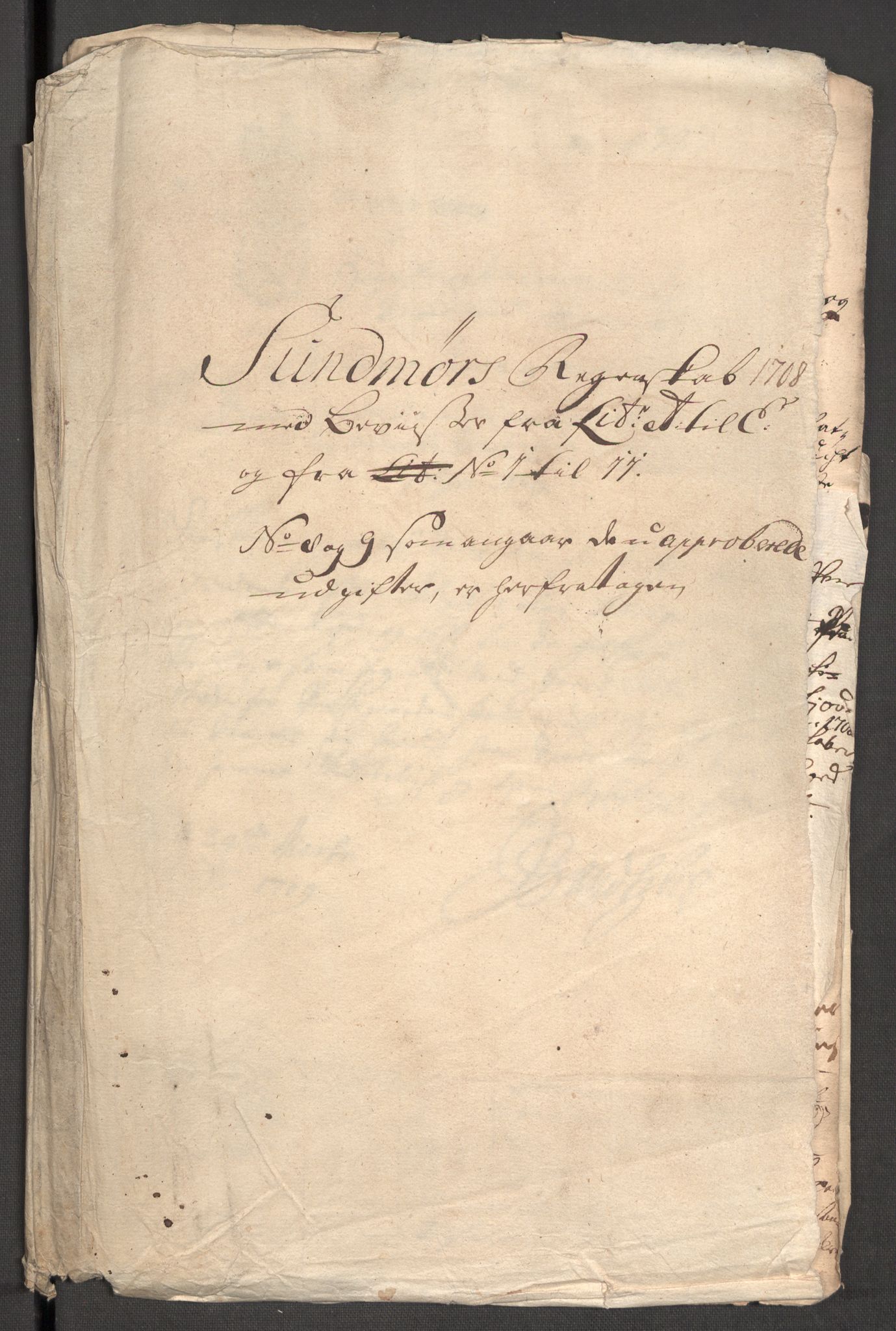 Rentekammeret inntil 1814, Reviderte regnskaper, Fogderegnskap, AV/RA-EA-4092/R54/L3562: Fogderegnskap Sunnmøre, 1708-1709, s. 122