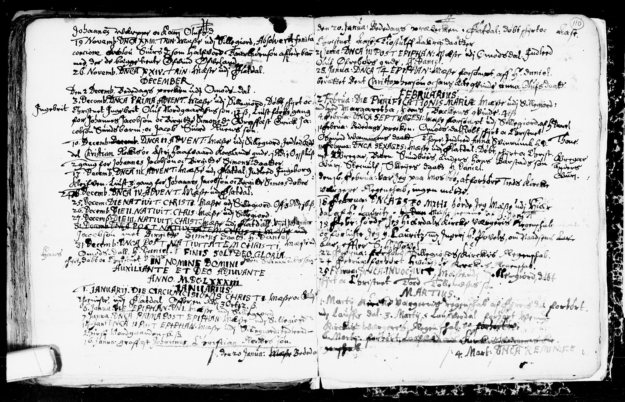 Seljord kirkebøker, AV/SAKO-A-20/F/Fa/L0001: Ministerialbok nr. I 1, 1654-1686, s. 110
