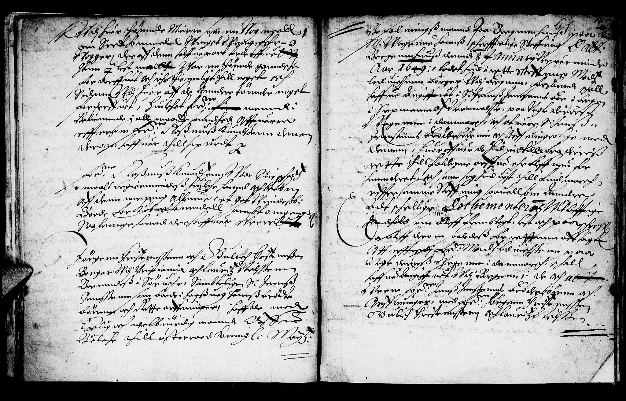 Finnmark sorenskriveri, AV/SATØ-S-0053/F/Fa/L0008: Justisprotokoller, 1648-1654, s. 9b-10a