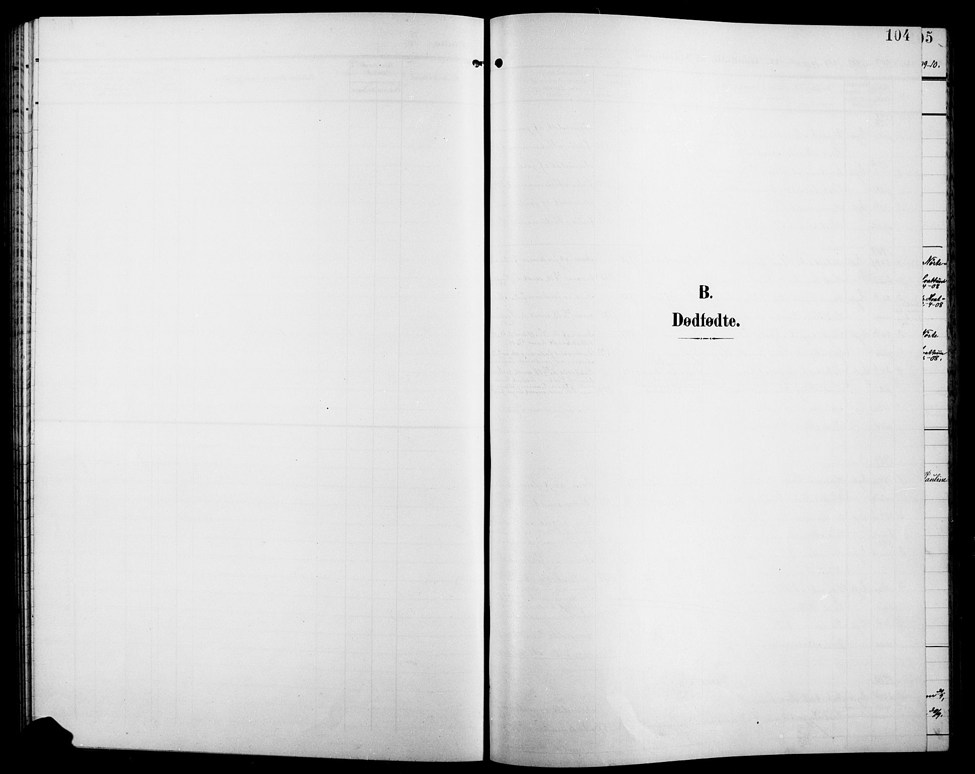 Jevnaker prestekontor, AV/SAH-PREST-116/H/Ha/Hab/L0004: Klokkerbok nr. 4, 1907-1918, s. 104