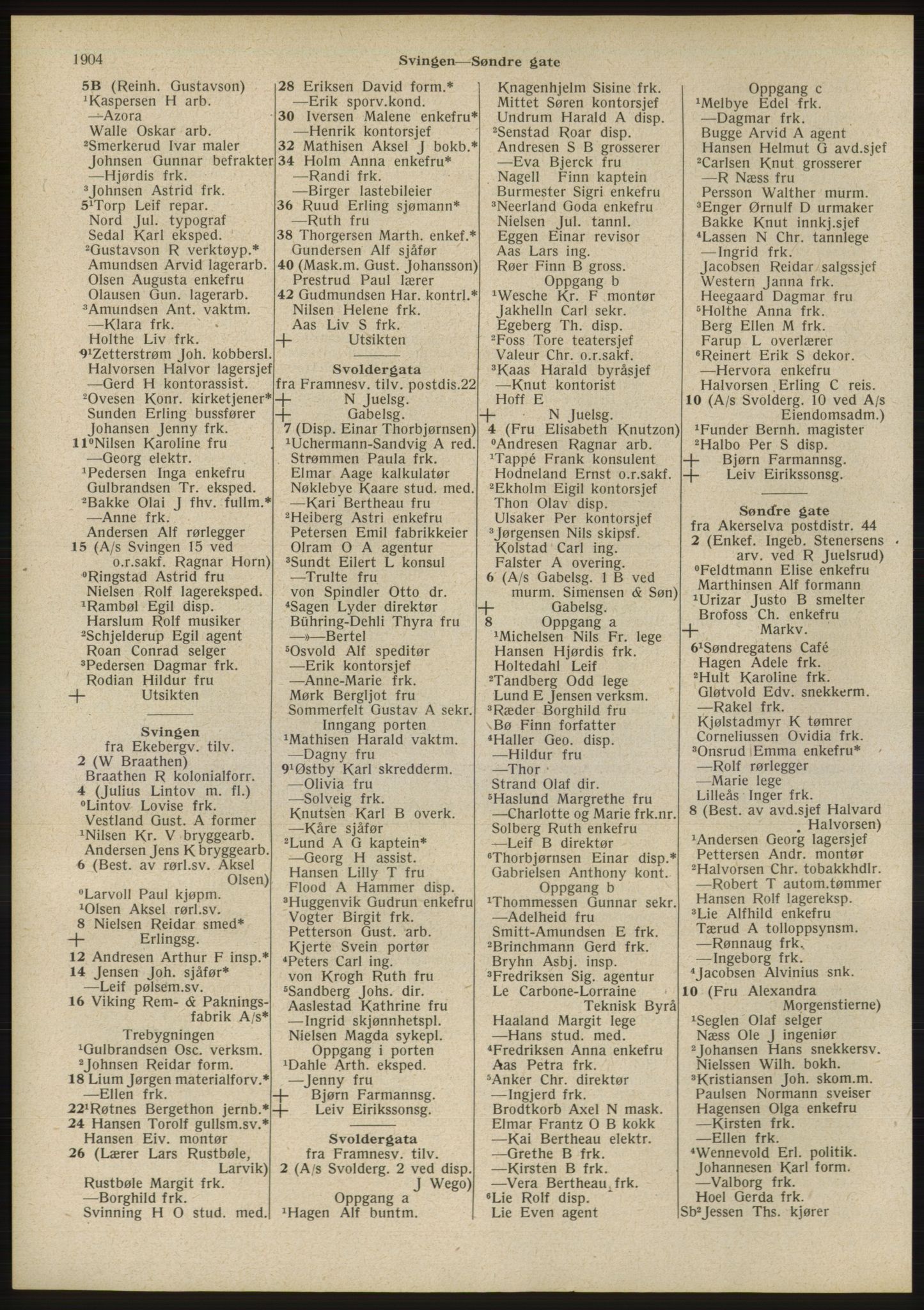 Kristiania/Oslo adressebok, PUBL/-, 1946, s. 1904
