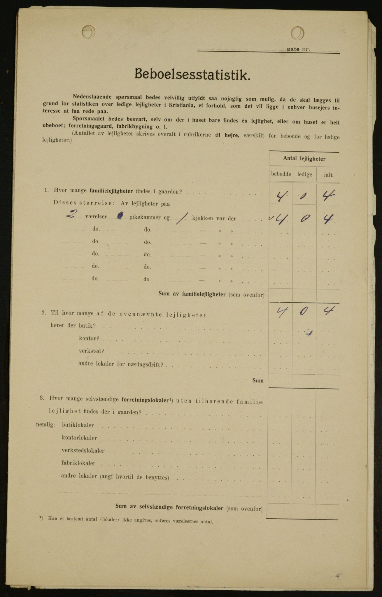 OBA, Kommunal folketelling 1.2.1909 for Kristiania kjøpstad, 1909, s. 51949