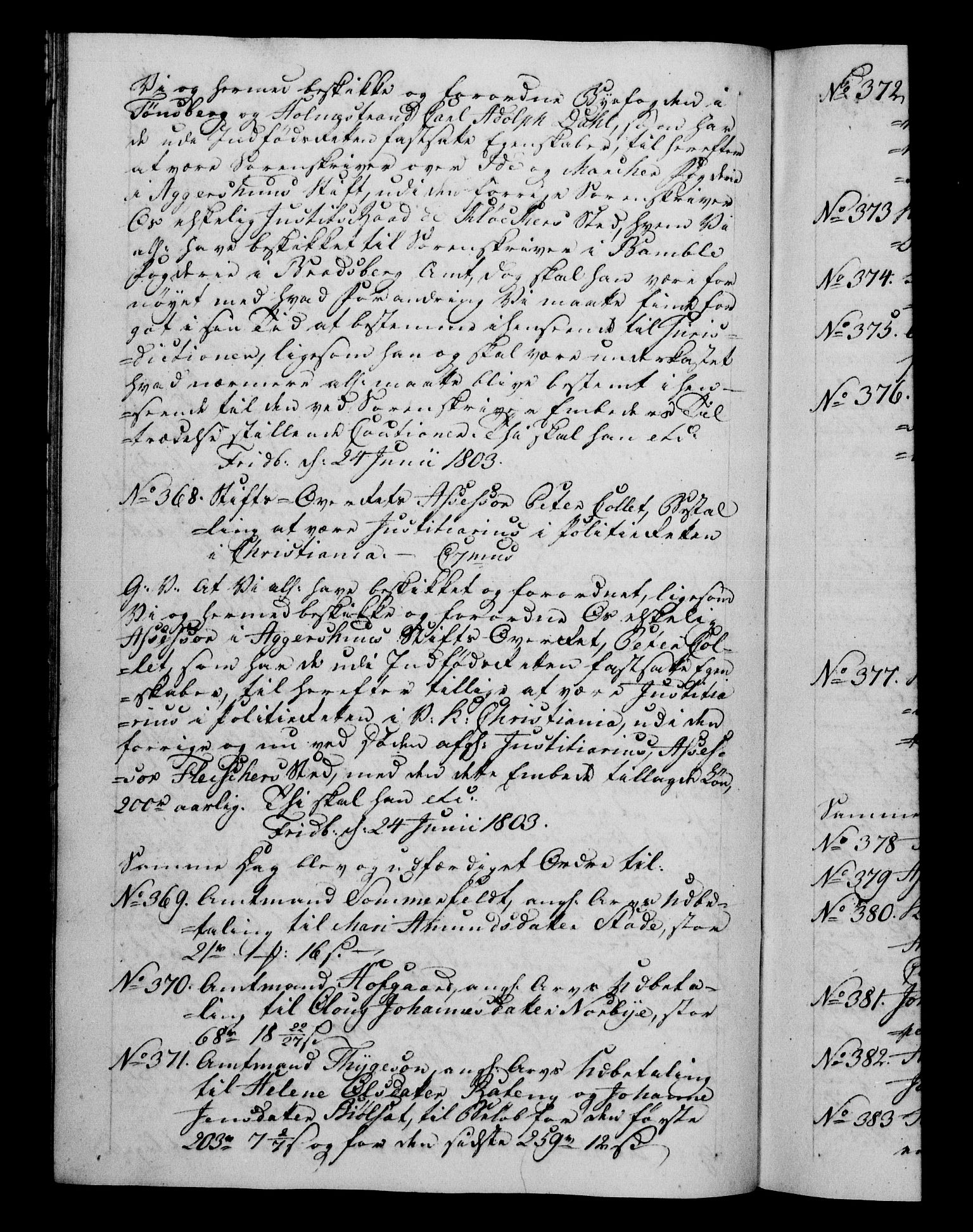 Danske Kanselli 1800-1814, RA/EA-3024/H/Hf/Hfb/Hfba/L0002: Registranter, 1802-1804, s. 161b