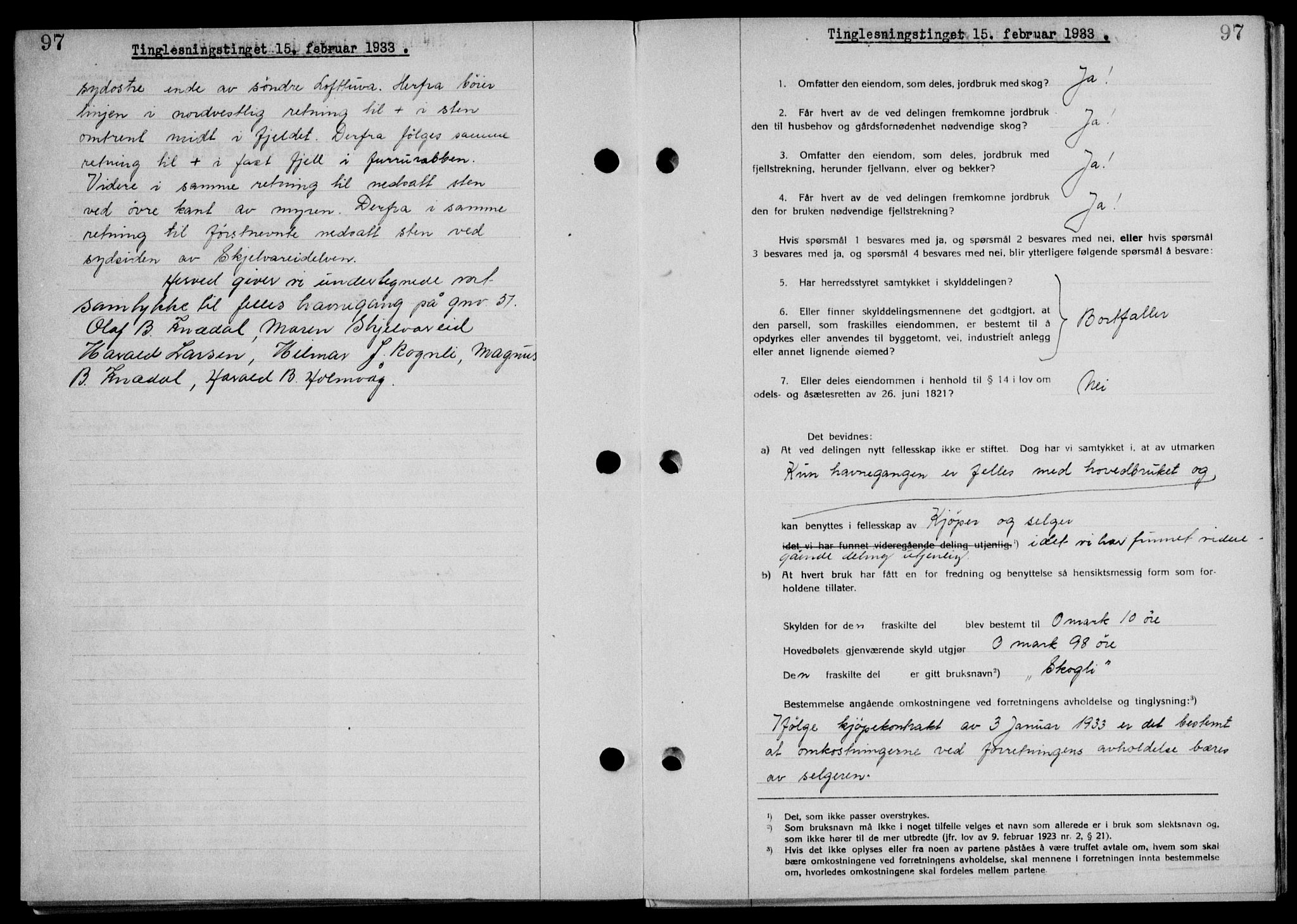 Steigen og Ofoten sorenskriveri, AV/SAT-A-0030/1/2/2C/L0022/0001: Pantebok nr. 25-II og 26-I, 1932-1933, Tingl.dato: 15.02.1933