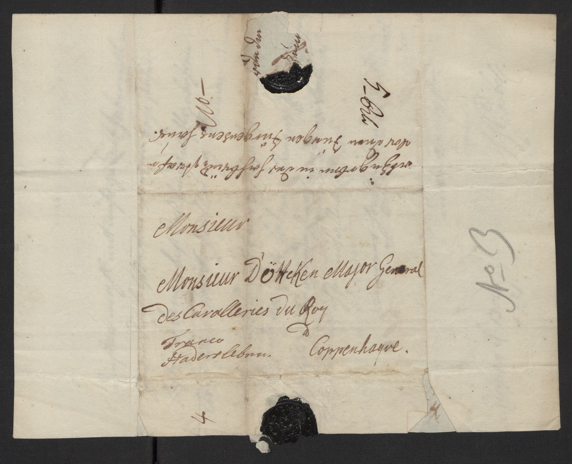 Kommanderende general (KG I) med Det norske krigsdirektorium, AV/RA-EA-5419/D/L0123: Akershus festning: Brev, inventarlister og regnskapssaker, 1730-1734