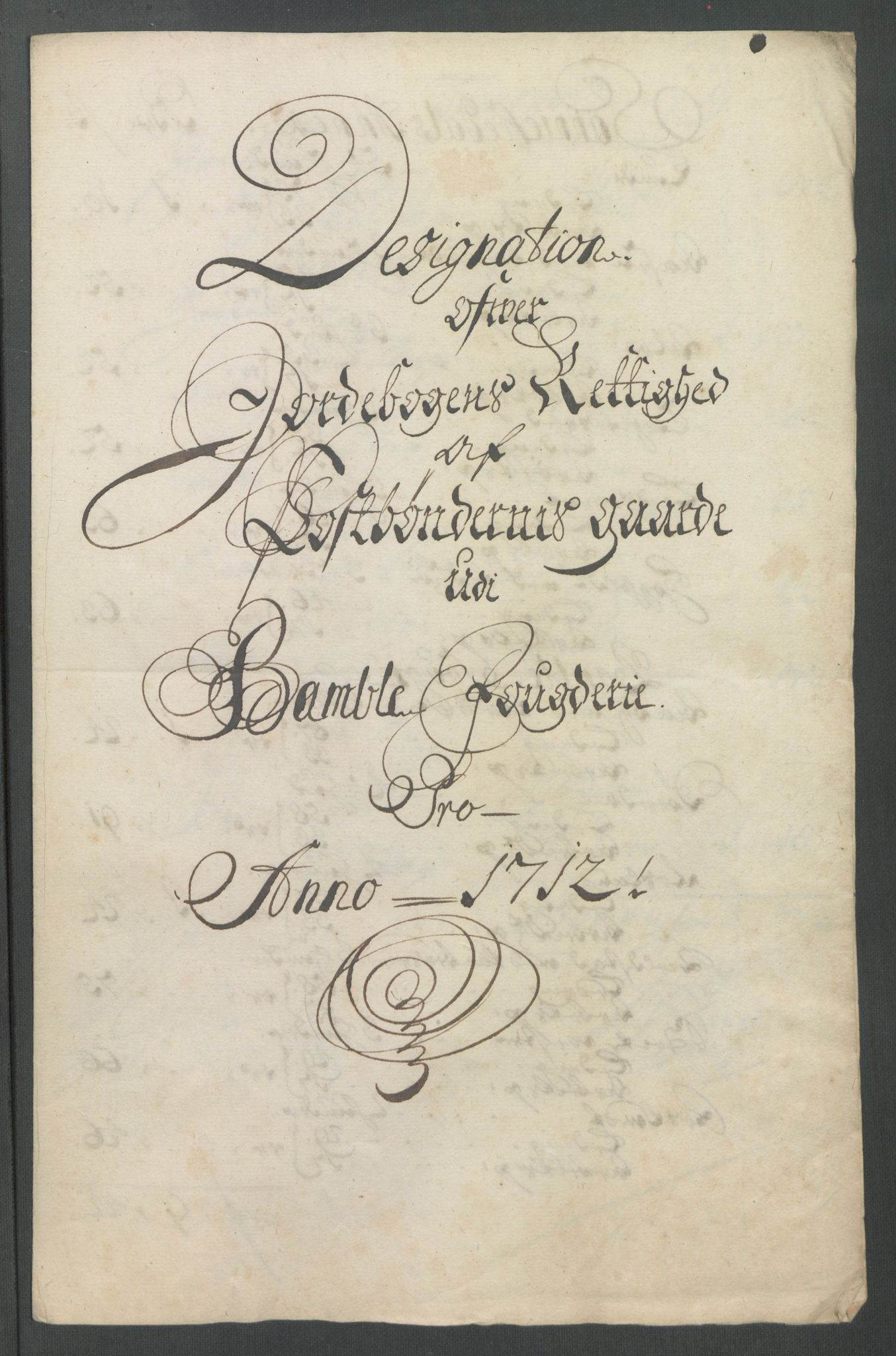 Rentekammeret inntil 1814, Reviderte regnskaper, Fogderegnskap, RA/EA-4092/R36/L2123: Fogderegnskap Øvre og Nedre Telemark og Bamble, 1712, s. 289