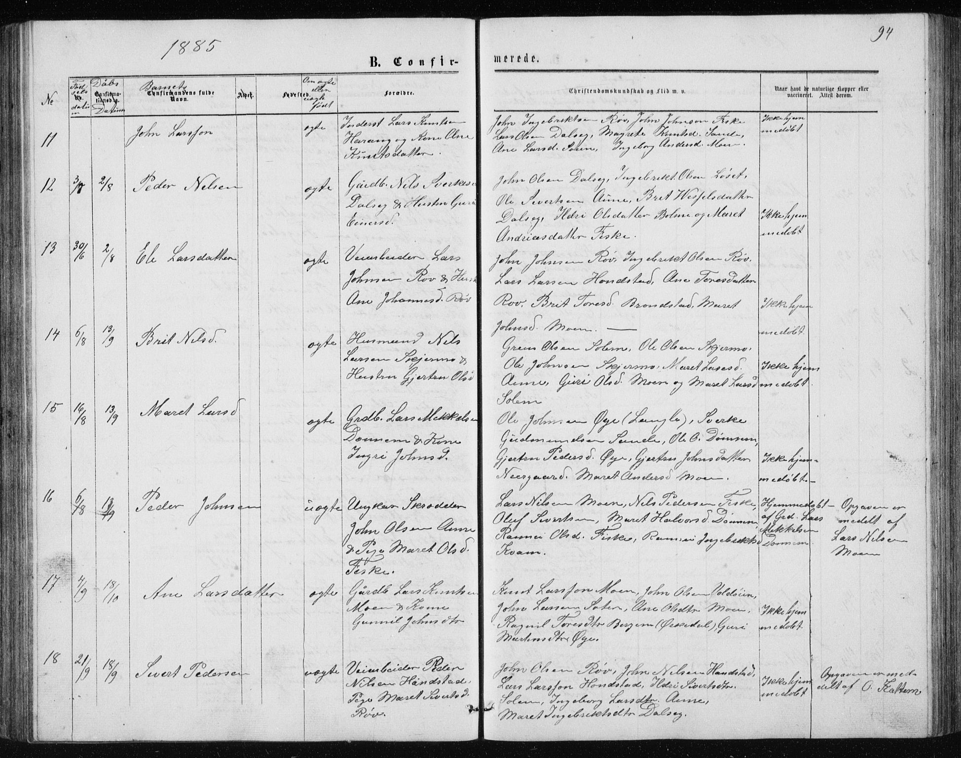 Ministerialprotokoller, klokkerbøker og fødselsregistre - Møre og Romsdal, AV/SAT-A-1454/597/L1064: Klokkerbok nr. 597C01, 1866-1898, s. 94