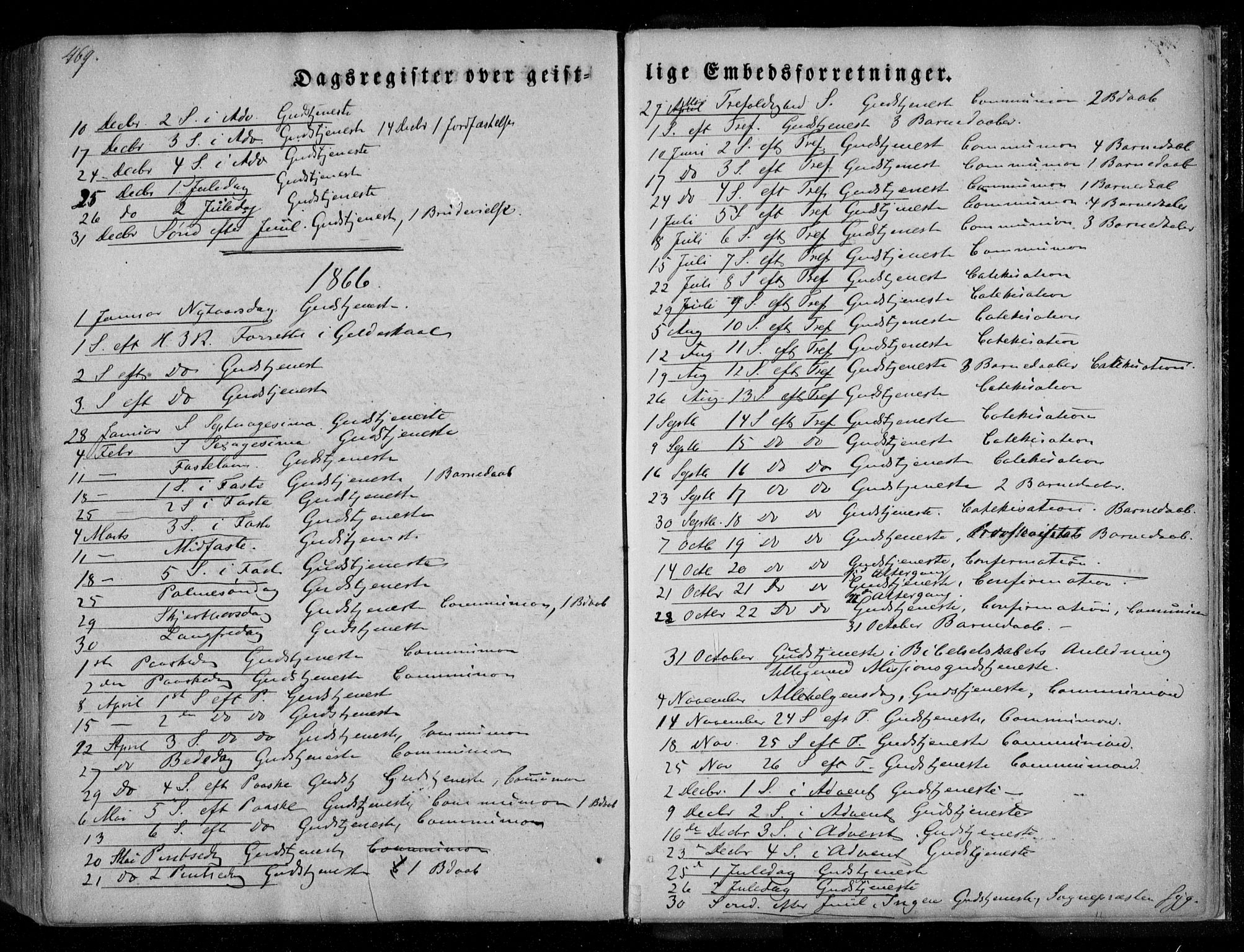 Ministerialprotokoller, klokkerbøker og fødselsregistre - Nordland, SAT/A-1459/846/L0644: Ministerialbok nr. 846A02, 1837-1872, s. 469