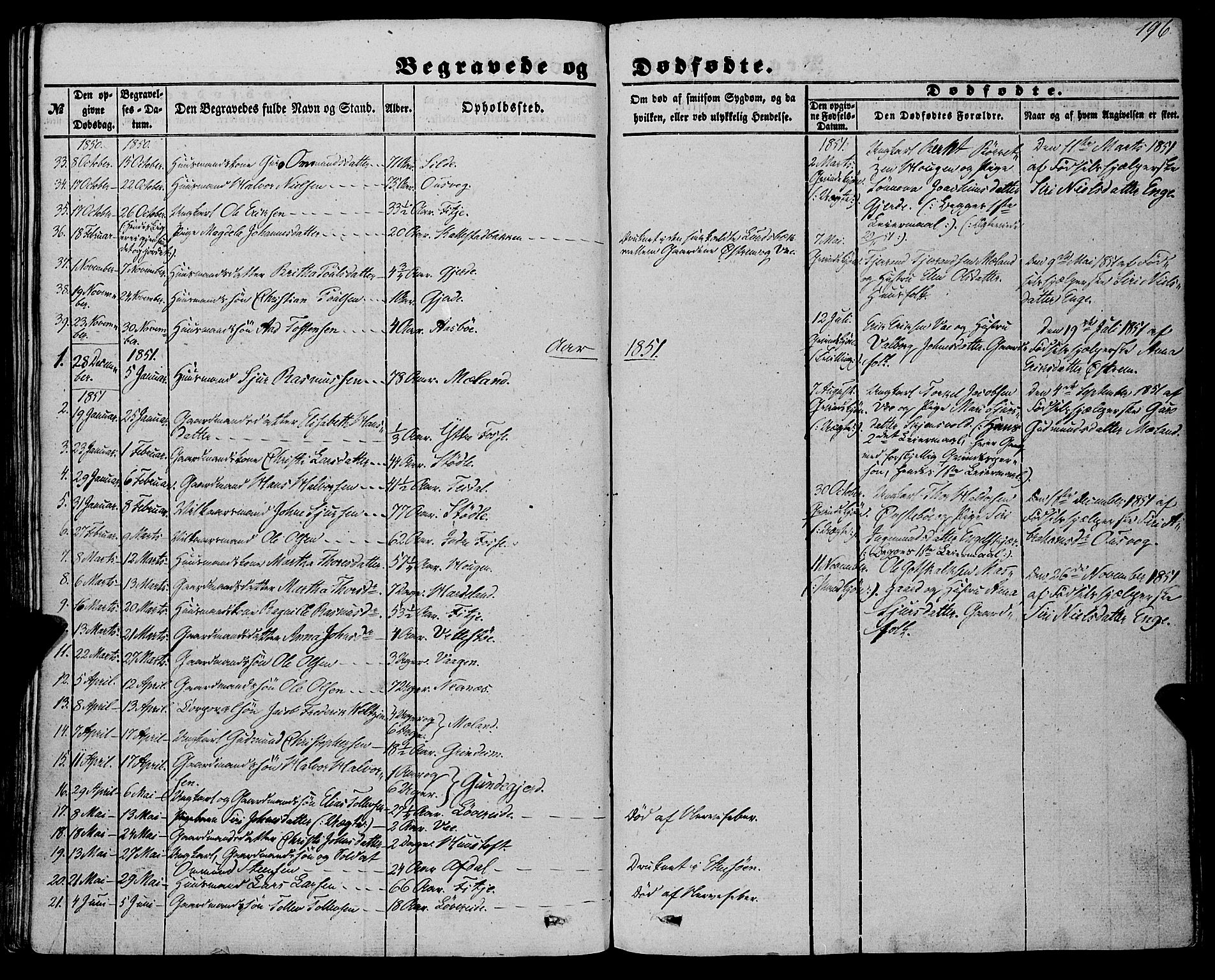 Etne sokneprestembete, AV/SAB-A-75001/H/Haa: Ministerialbok nr. A 8, 1848-1862, s. 196