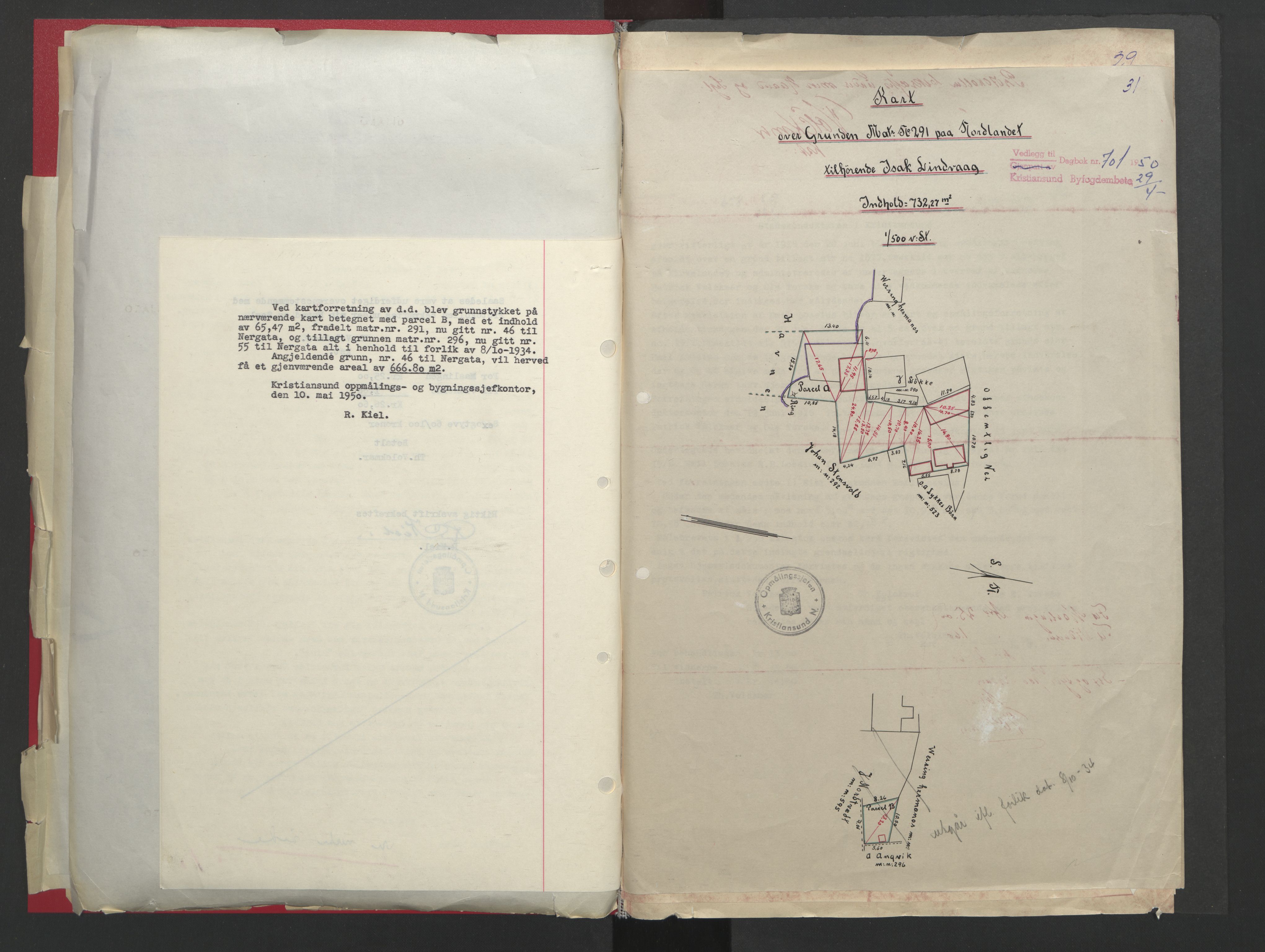 Kristiansund byfogd, AV/SAT-A-4587/A/27: Pantebok nr. 48, 1950-1950, Dagboknr: 701/1950