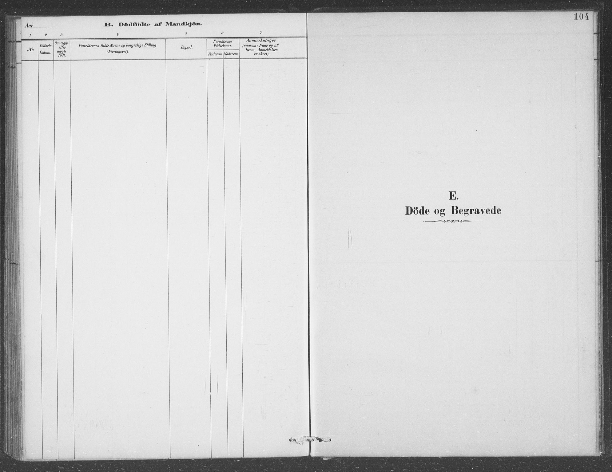 Eigersund sokneprestkontor, SAST/A-101807/S09/L0008: Klokkerbok nr. B 8, 1882-1892, s. 104