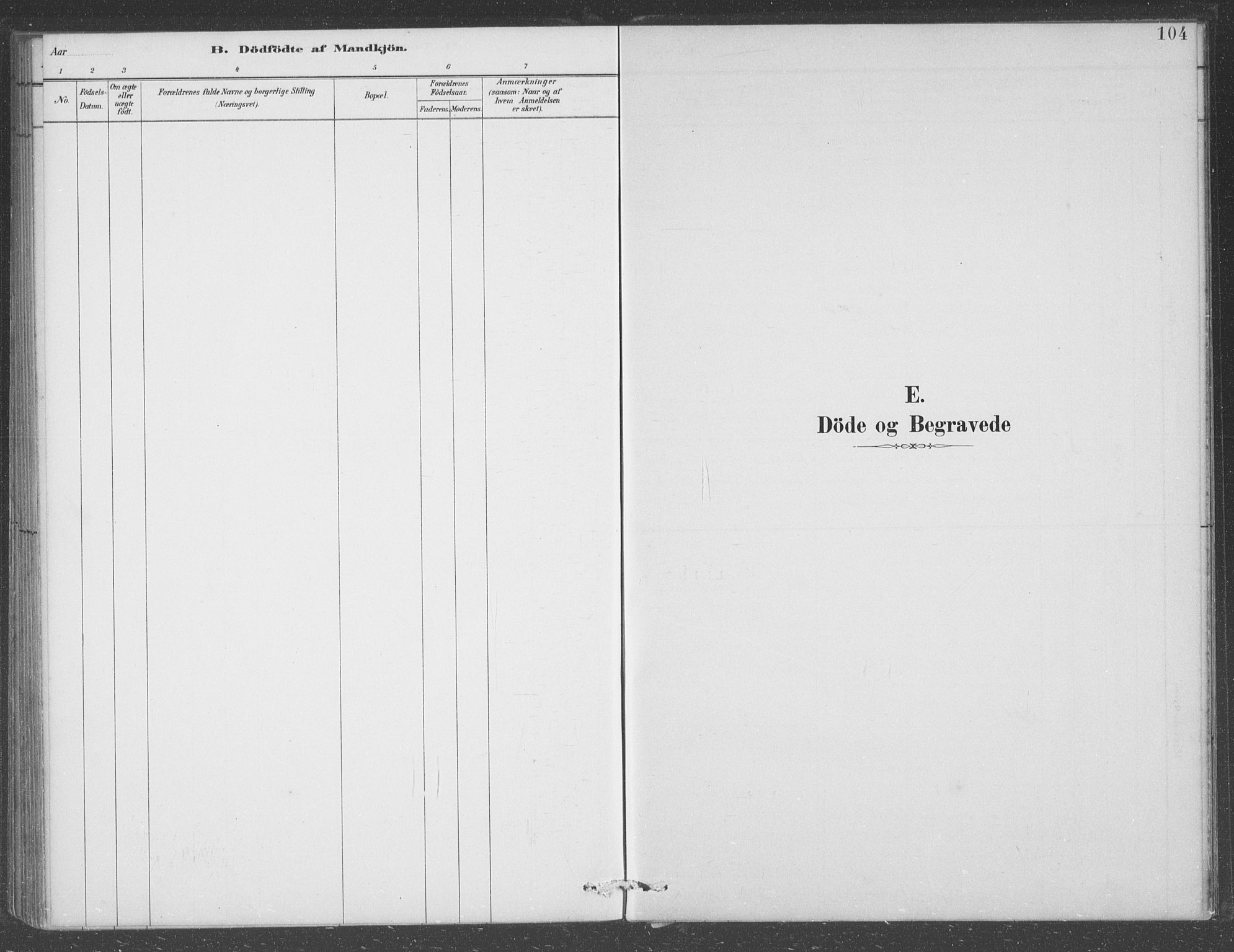Eigersund sokneprestkontor, AV/SAST-A-101807/001/30/30BB/L0008: Klokkerbok nr. B 8, 1882-1892, s. 104