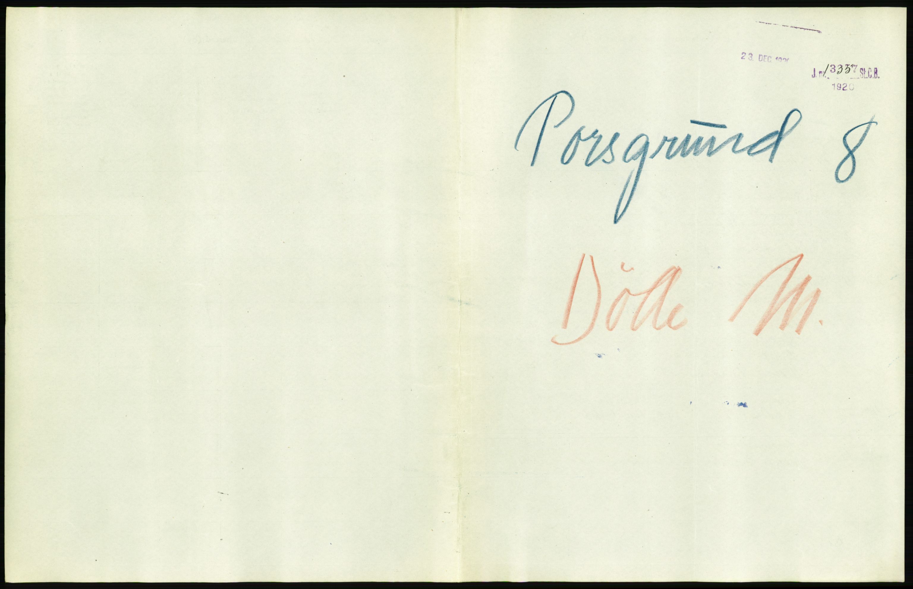 Statistisk sentralbyrå, Sosiodemografiske emner, Befolkning, RA/S-2228/D/Df/Dfb/Dfbi/L0023: Telemark fylke: Døde. Bygder og byer., 1919, s. 385