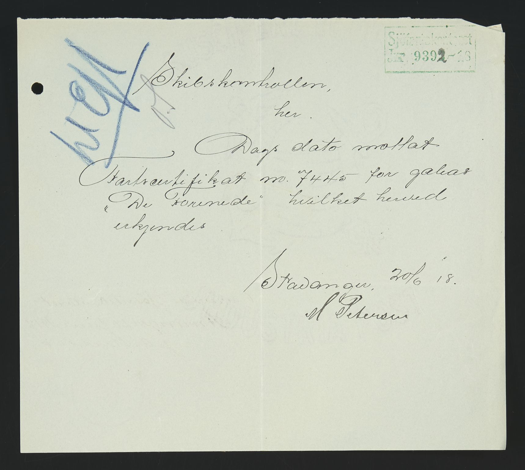 Sjøfartsdirektoratet med forløpere, skipsmapper slettede skip, AV/RA-S-4998/F/Fa/L0235: --, 1847-1930, s. 462
