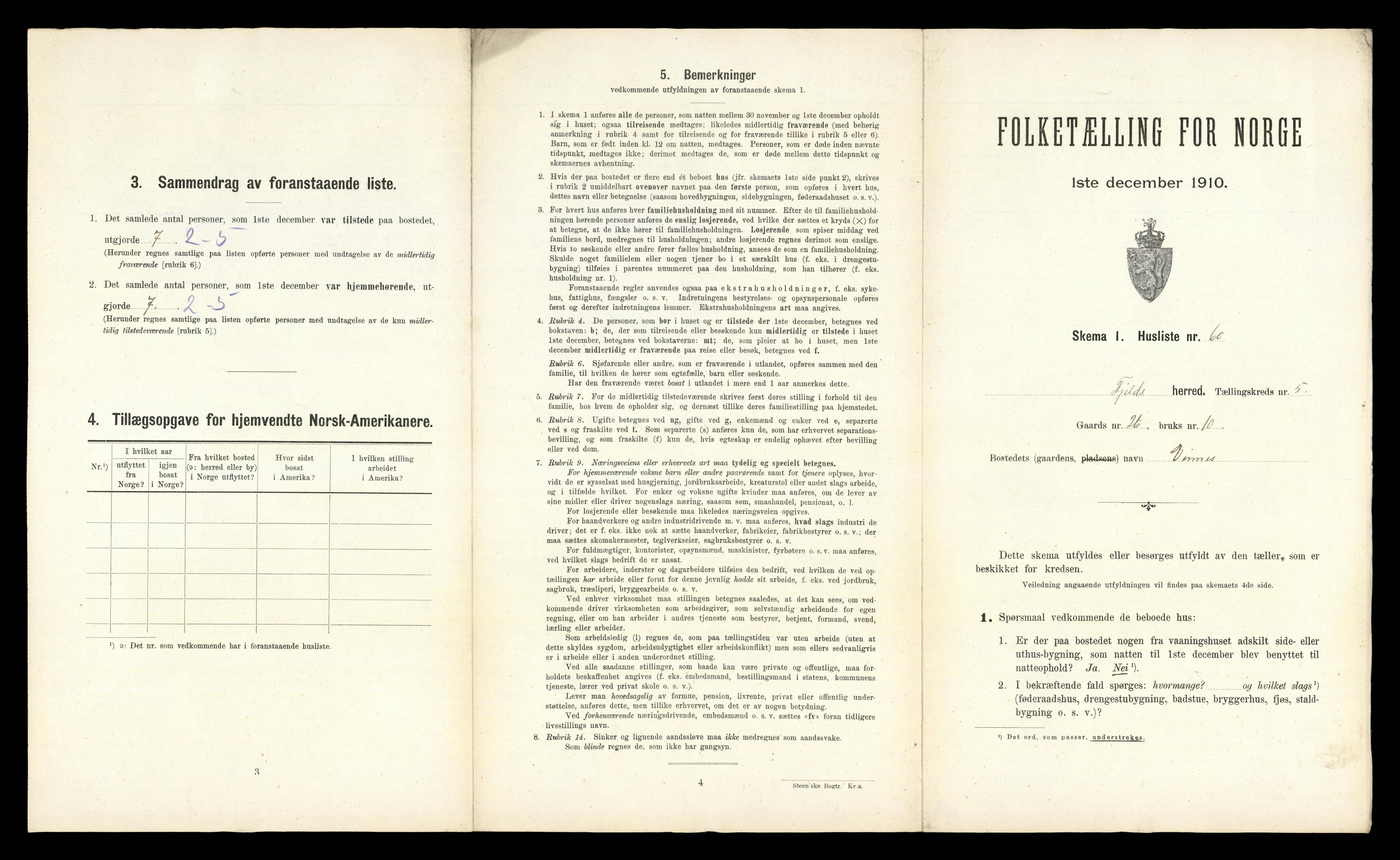 RA, Folketelling 1910 for 1246 Fjell herred, 1910, s. 587