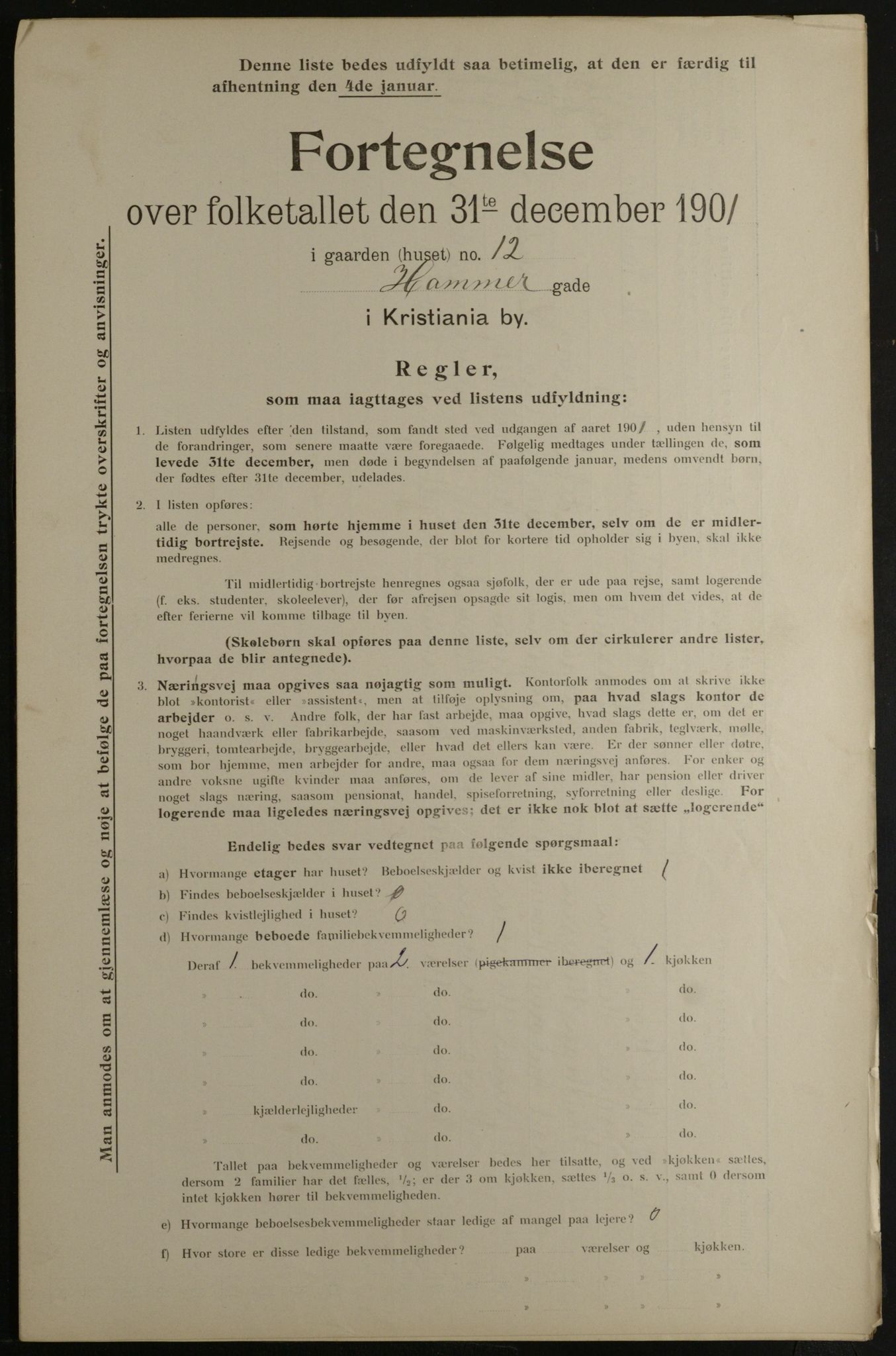 OBA, Kommunal folketelling 31.12.1901 for Kristiania kjøpstad, 1901, s. 5556