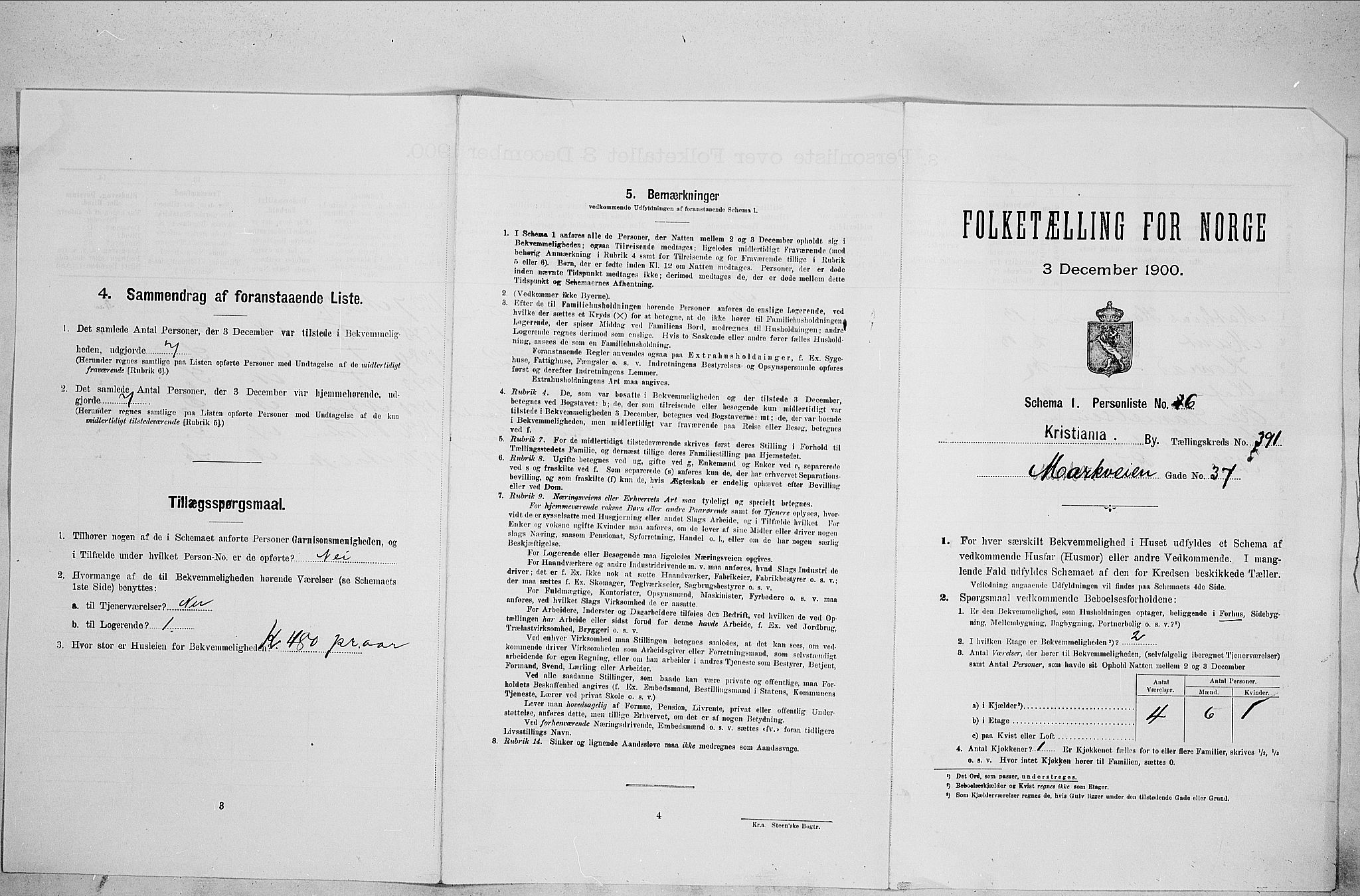 SAO, Folketelling 1900 for 0301 Kristiania kjøpstad, 1900, s. 58229