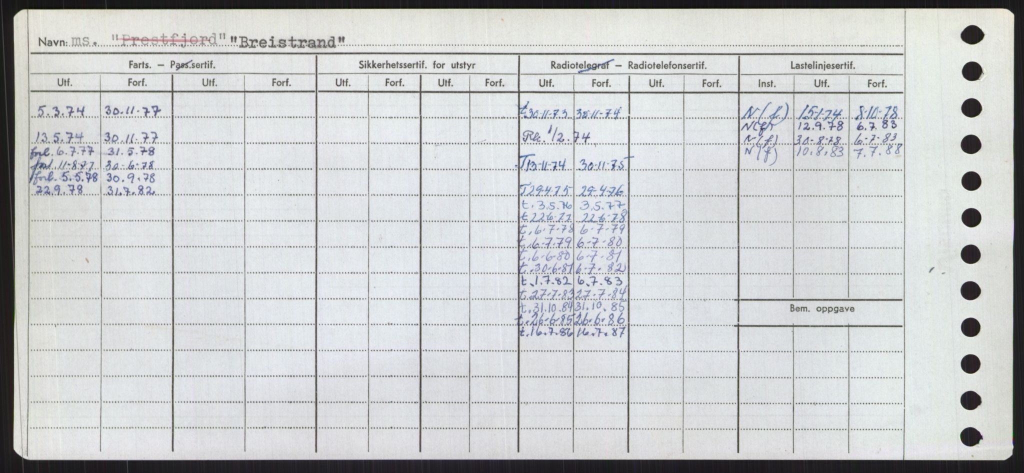 Sjøfartsdirektoratet med forløpere, Skipsmålingen, RA/S-1627/H/Ha/L0001/0002: Fartøy, A-Eig / Fartøy Bjør-Eig, s. 264