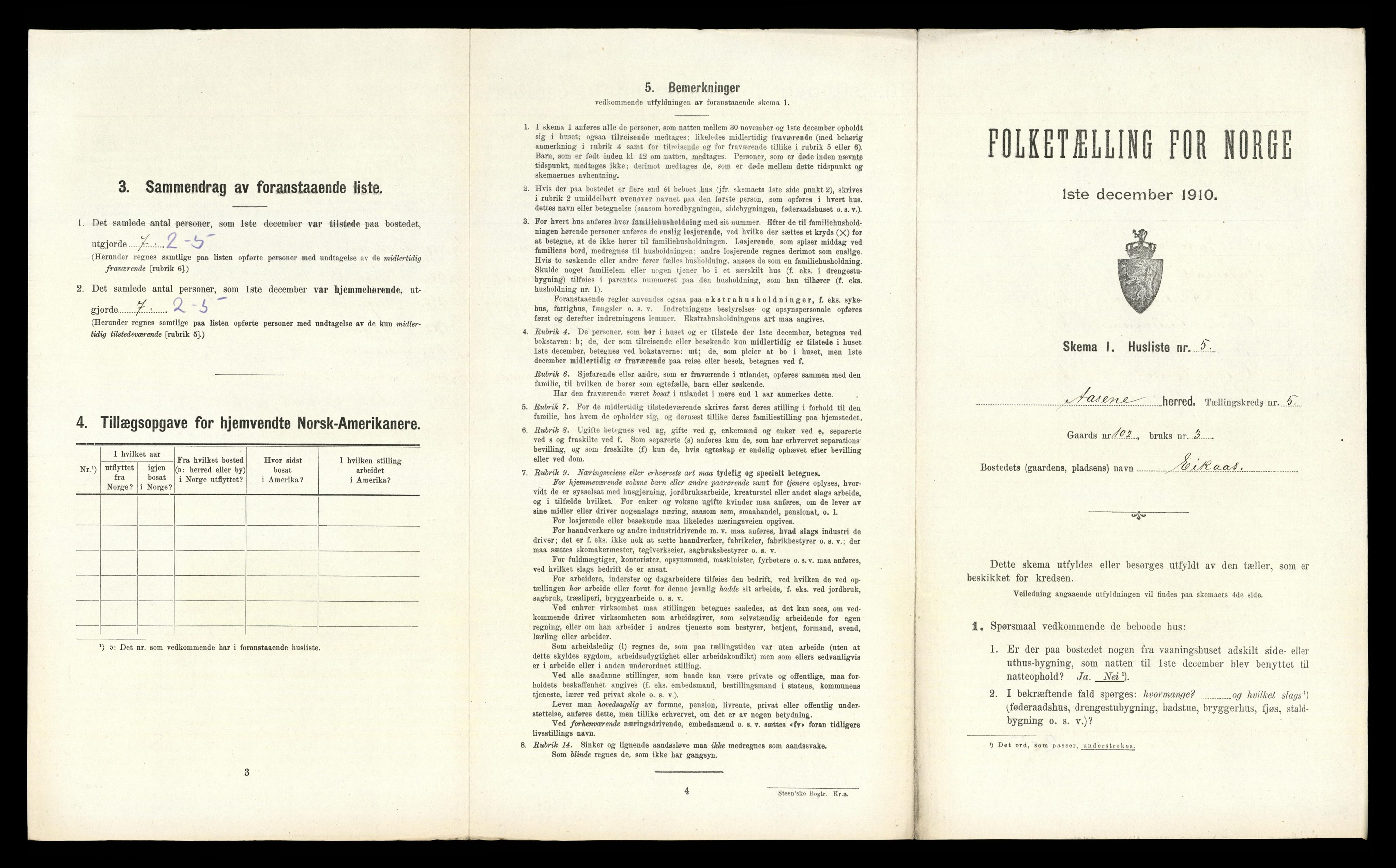 RA, Folketelling 1910 for 1255 Åsane herred, 1910, s. 255