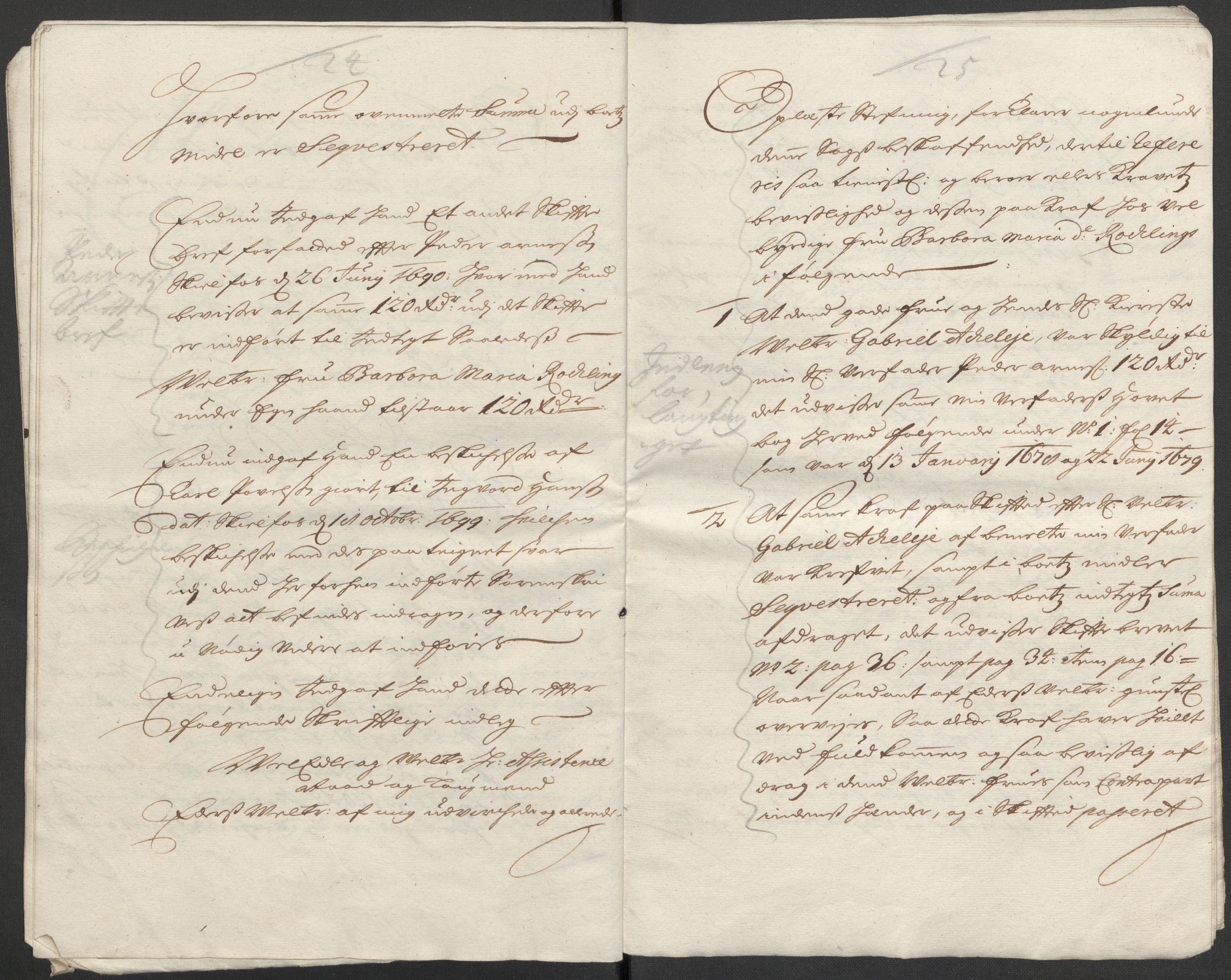 Riksarkivets diplomsamling, AV/RA-EA-5965/F12/L0006: Pk. 7 (III), 1589-1716, s. 25