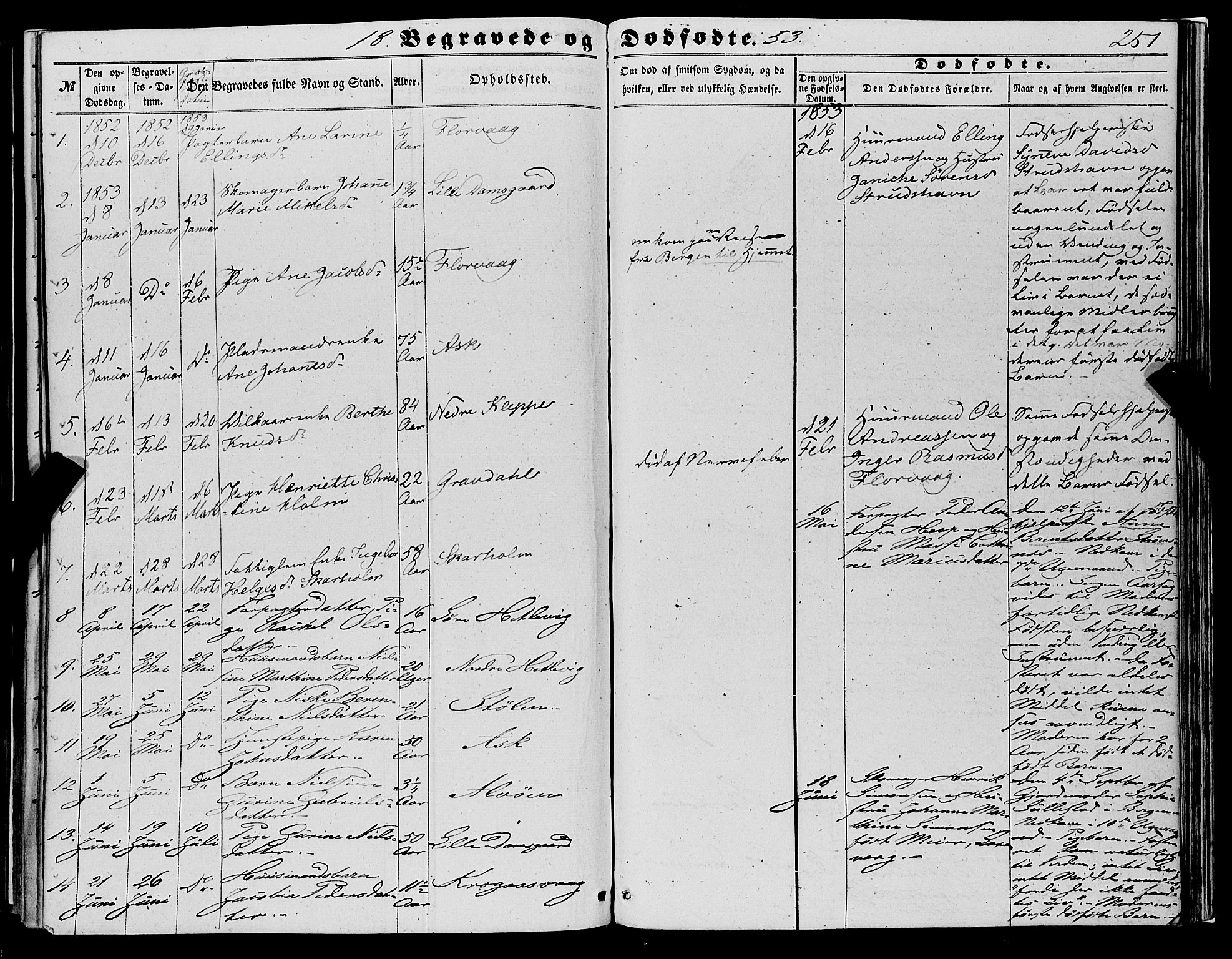 Askøy Sokneprestembete, AV/SAB-A-74101/H/Ha/Haa/Haaa/L0008: Ministerialbok nr. A 8, 1852-1862, s. 251
