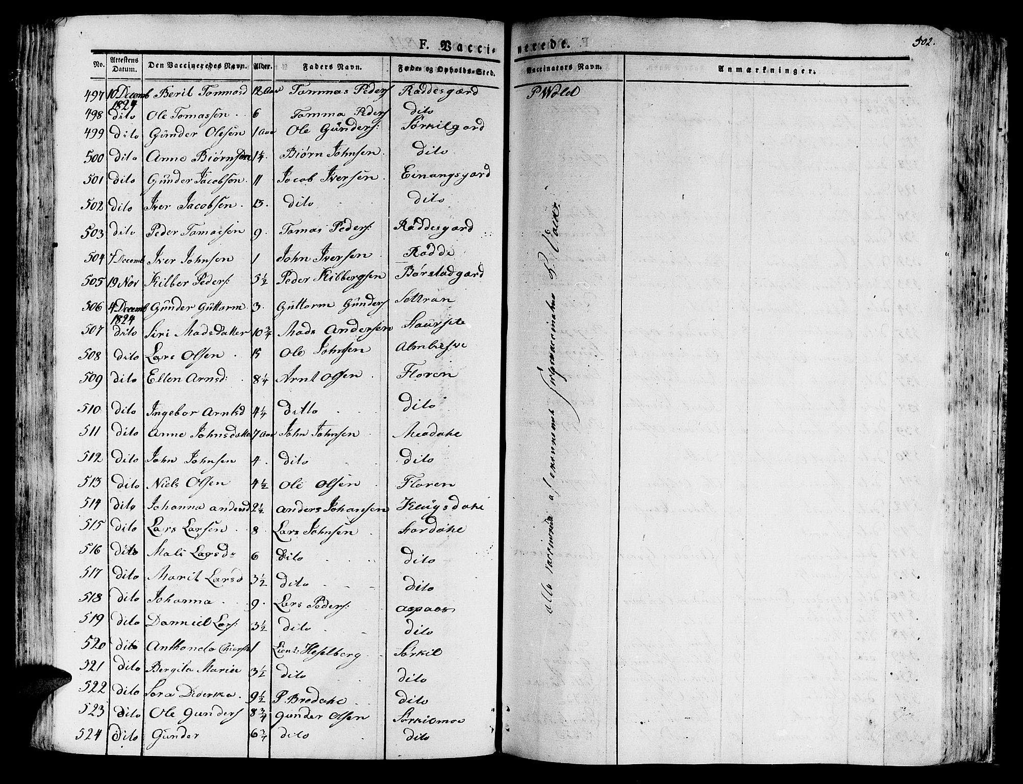 Ministerialprotokoller, klokkerbøker og fødselsregistre - Nord-Trøndelag, SAT/A-1458/709/L0070: Ministerialbok nr. 709A10, 1820-1832, s. 502