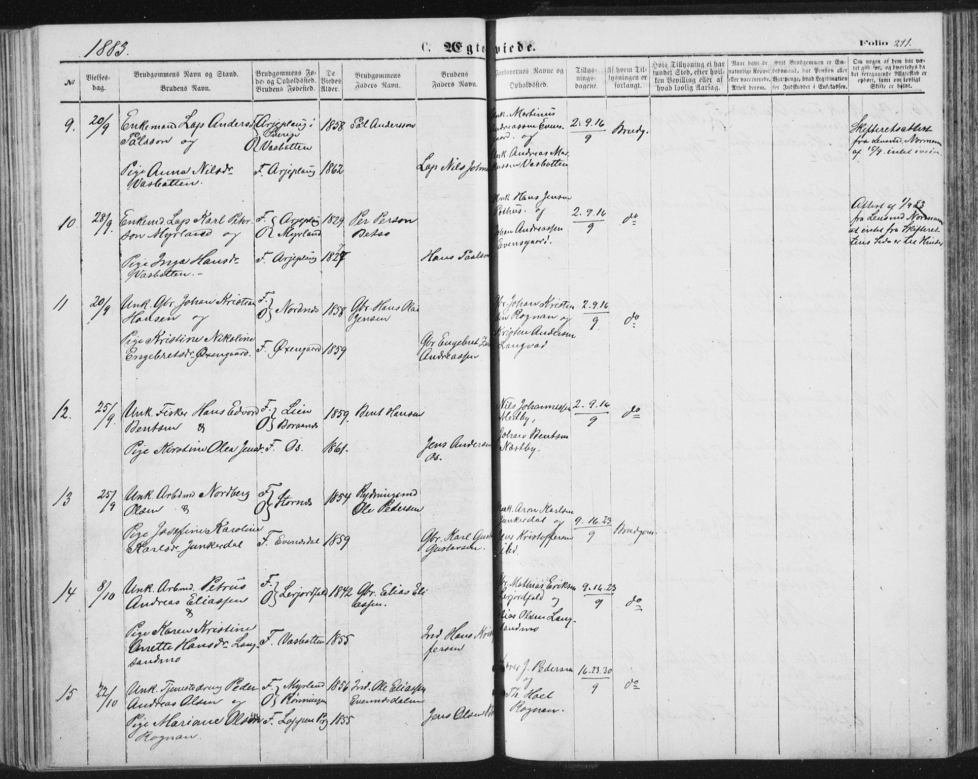 Ministerialprotokoller, klokkerbøker og fødselsregistre - Nordland, AV/SAT-A-1459/847/L0668: Ministerialbok nr. 847A08, 1872-1886, s. 211