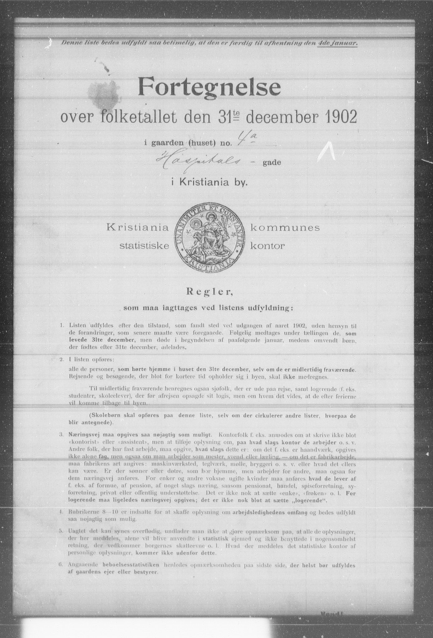OBA, Kommunal folketelling 31.12.1902 for Kristiania kjøpstad, 1902, s. 7856