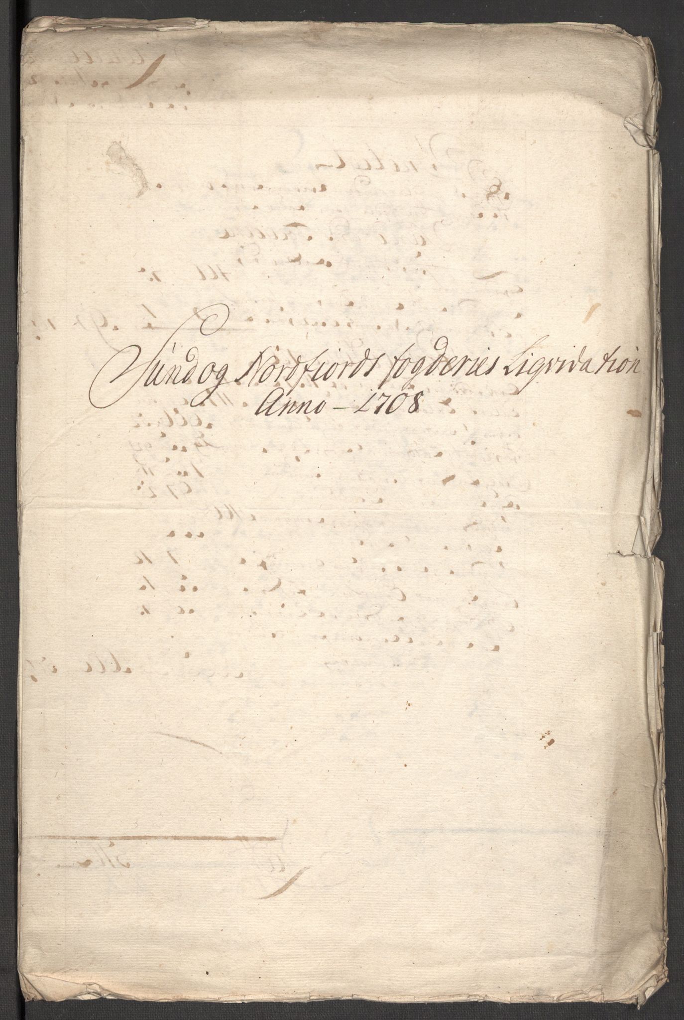 Rentekammeret inntil 1814, Reviderte regnskaper, Fogderegnskap, AV/RA-EA-4092/R53/L3431: Fogderegnskap Sunn- og Nordfjord, 1708, s. 17