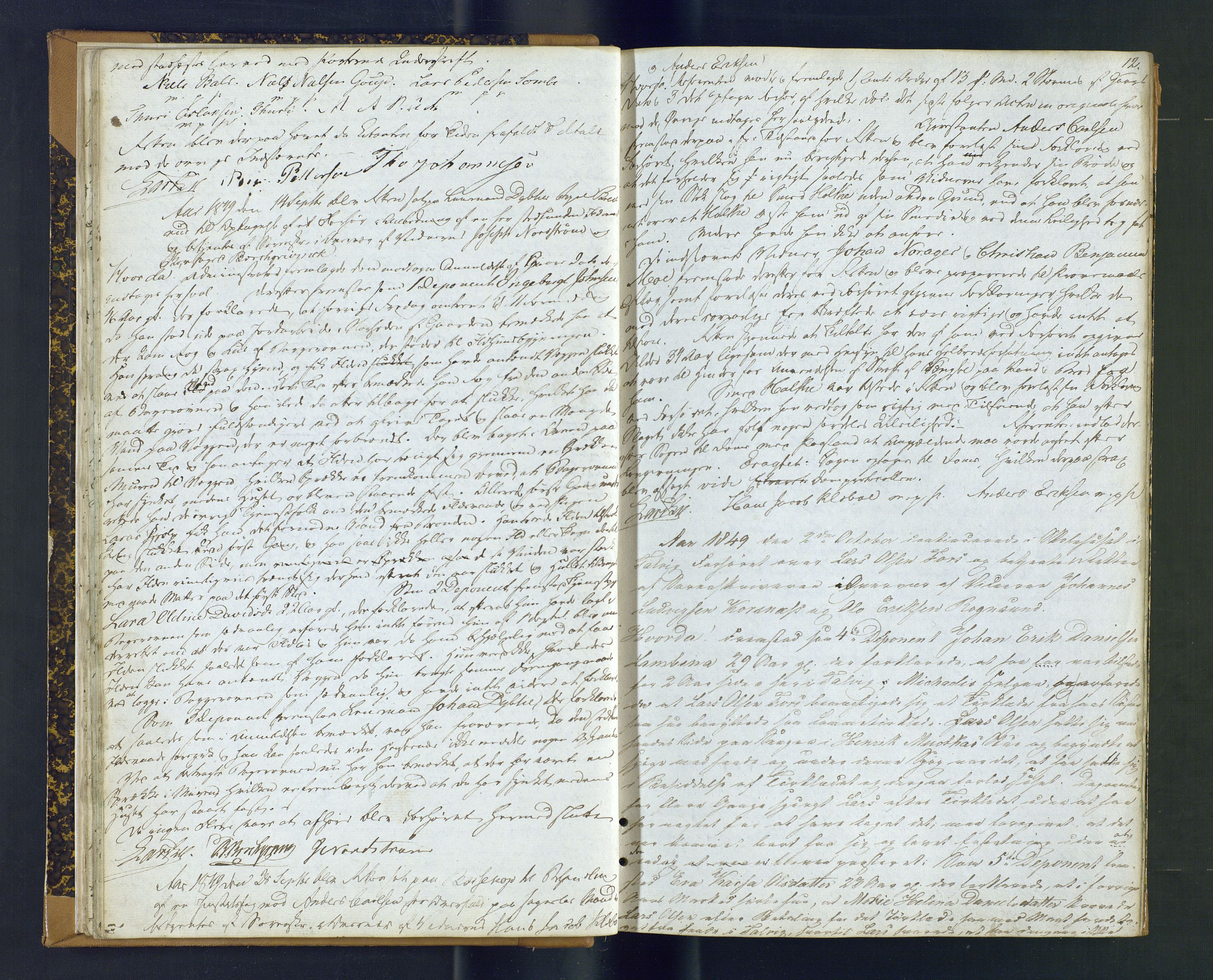Alta fogderi/sorenskriveri, AV/SATØ-SATØ-5/1/J/Jb/L0170: Ekstrarettsprotokoll, 1849-1853, s. 12