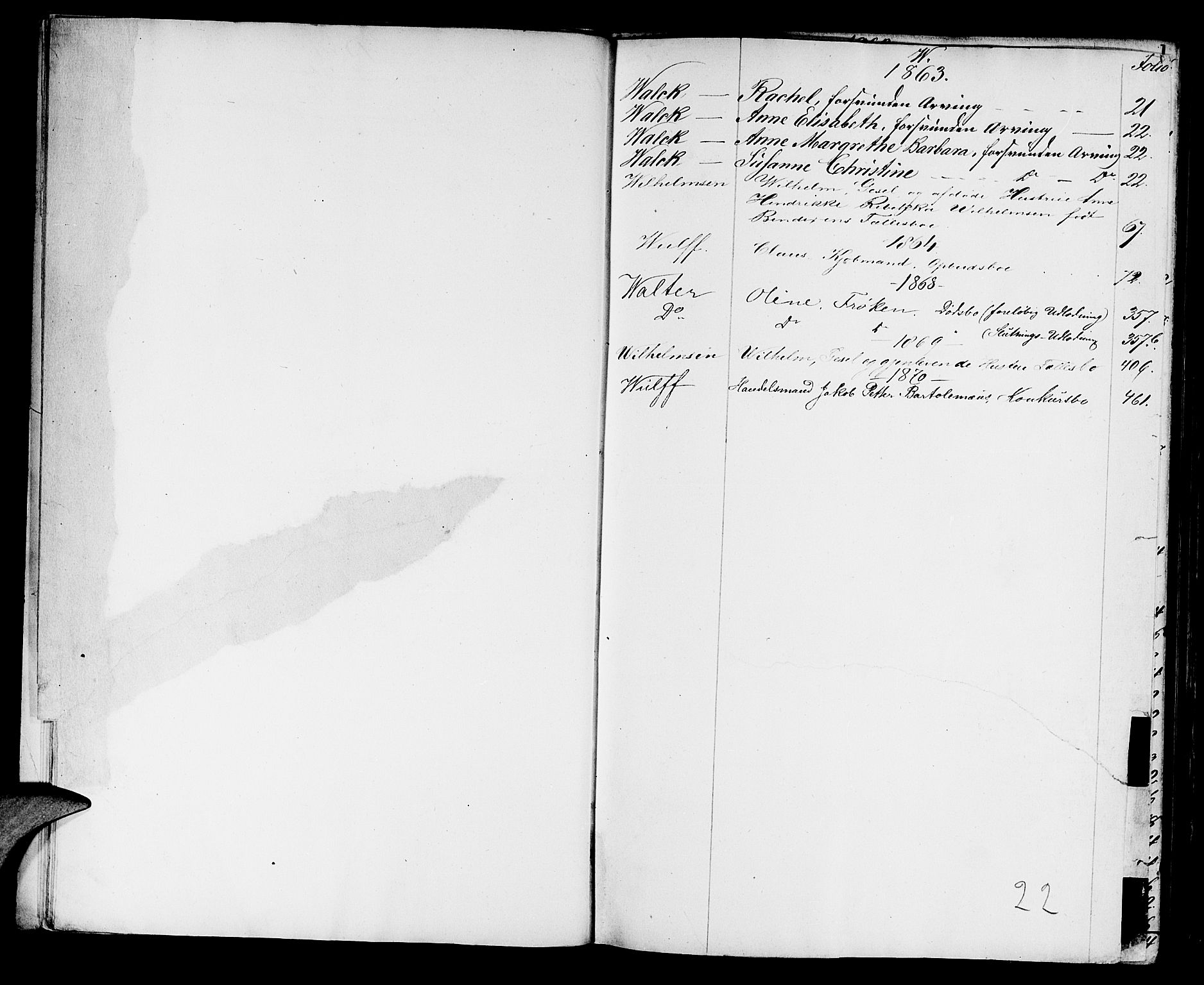 Byfogd og Byskriver i Bergen, SAB/A-3401/06/06C/L0013: Skifteprotokoller, 1863-1870