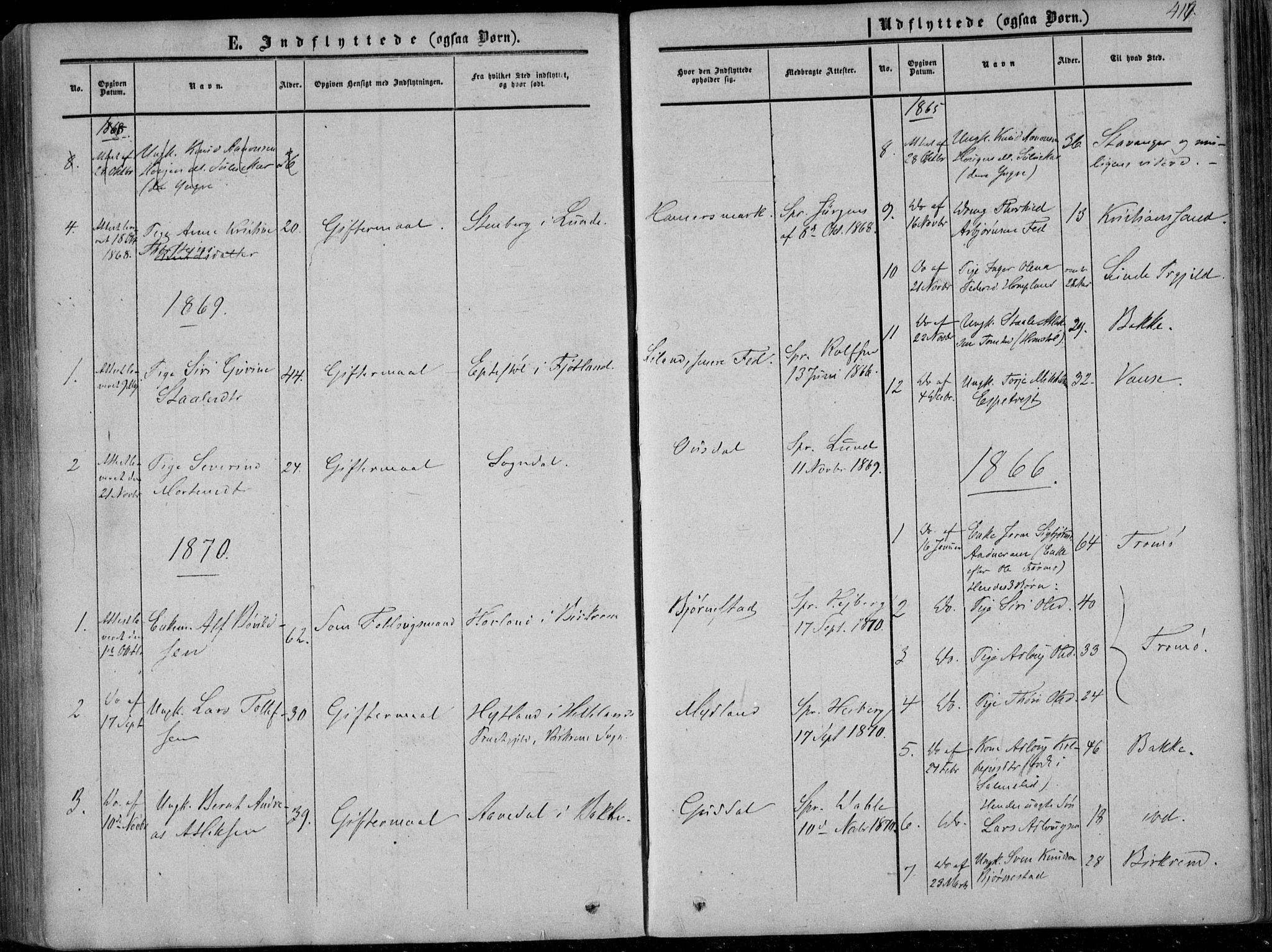 Sirdal sokneprestkontor, SAK/1111-0036/F/Fa/Fab/L0002: Ministerialbok nr. A 2, 1855-1874, s. 417